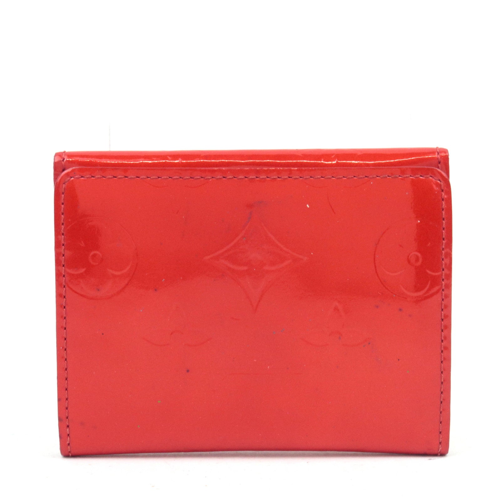 Louis Vuitton Monogram Vernis Ludlow Mini Wallet Rouge M91090 *Box