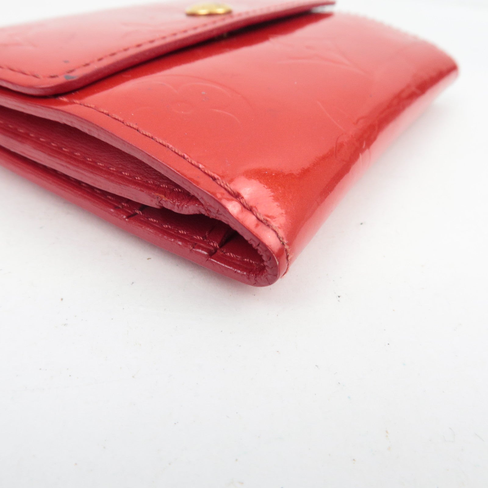 Louis Vuitton Monogram Vernis Ludlow Mini Wallet Rouge M91090 *Box