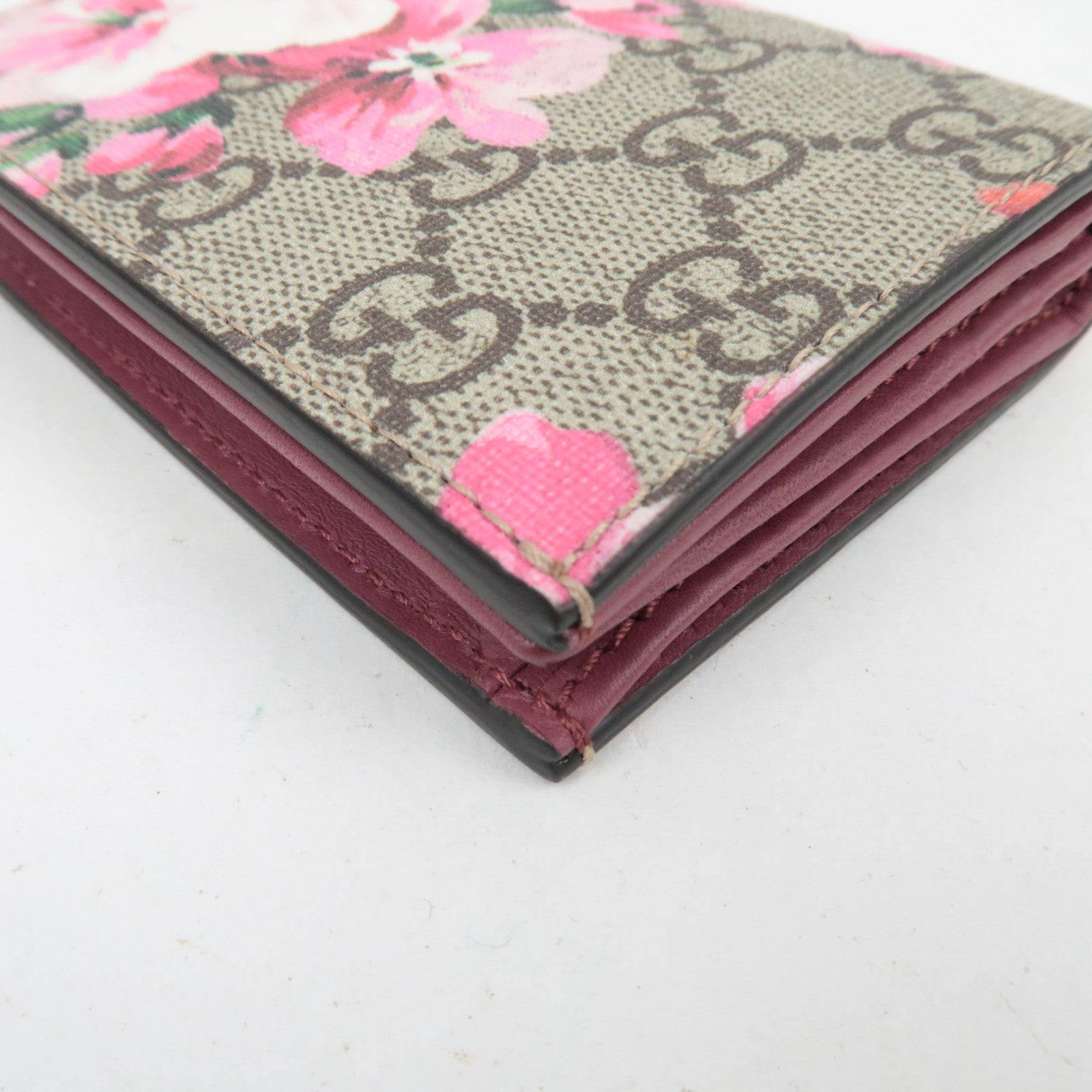 GUCCI GG Blooms Bifold Wallet GG Supreme 410088 *Box, Dust bag