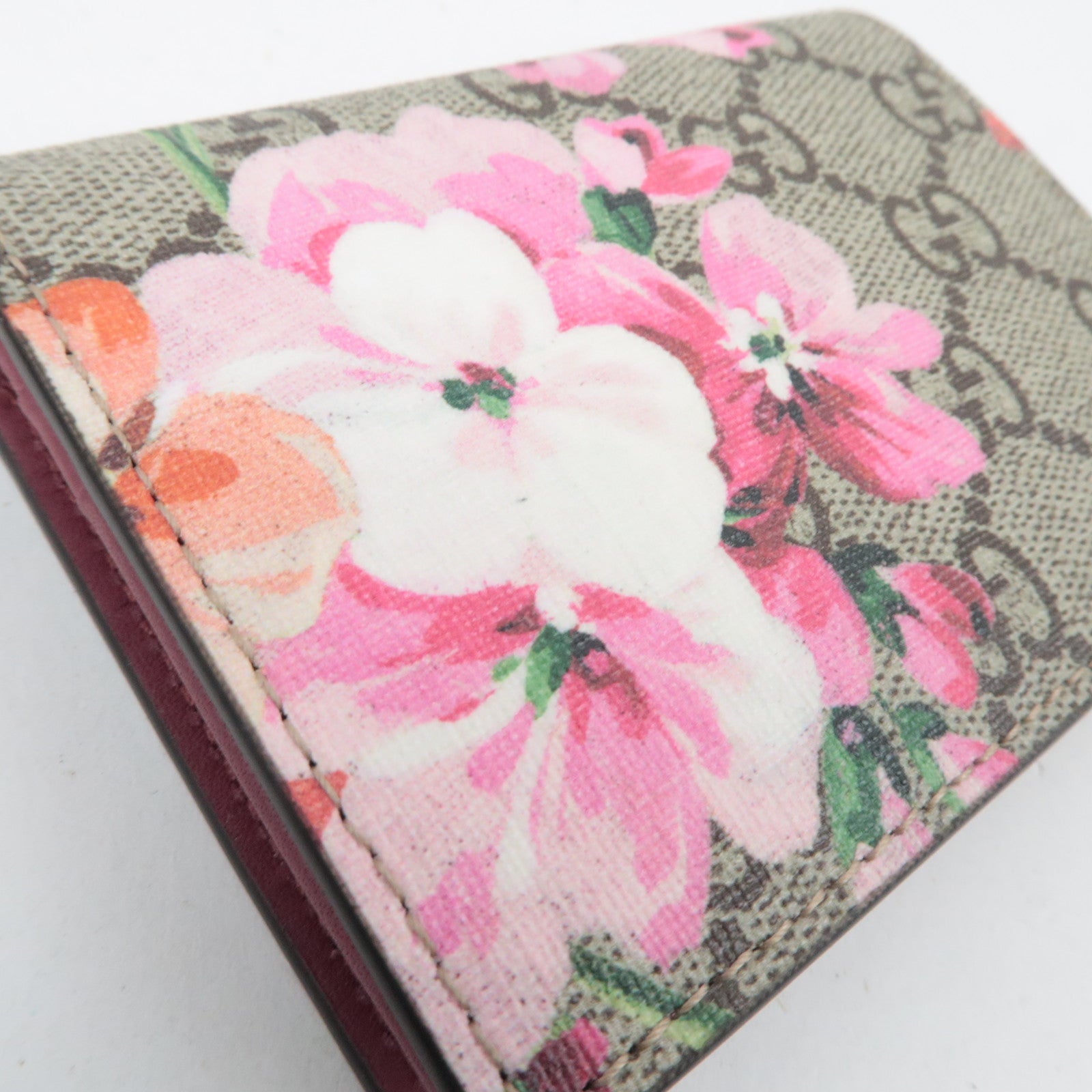 GUCCI GG Blooms Bifold Wallet GG Supreme 410088 *Box, Dust bag