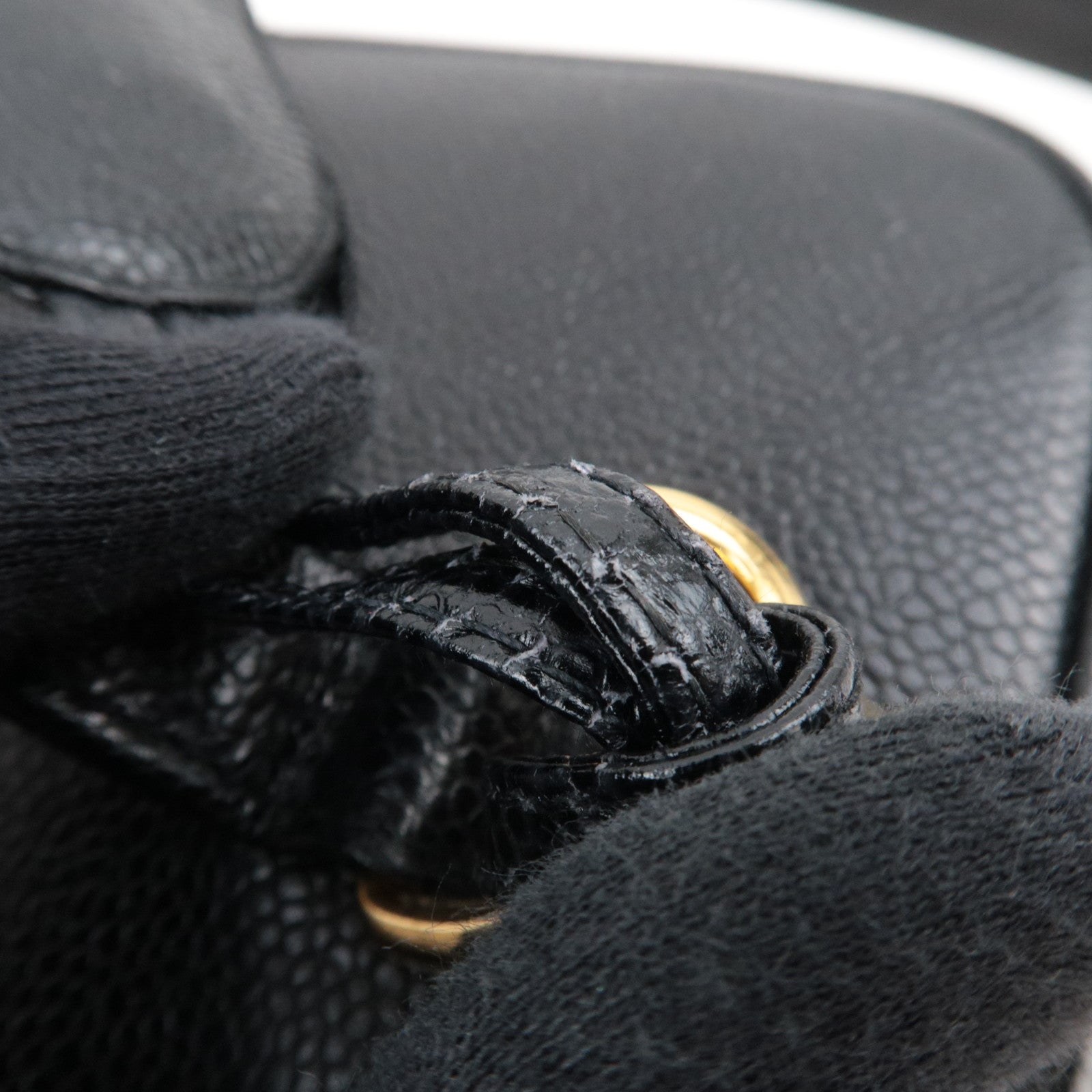 CHANEL Cocomark 2Way Vanity Bag Caviarskin Black 4066847 *Box, Dust bag, G card, Strap, Key Lock, Clochette