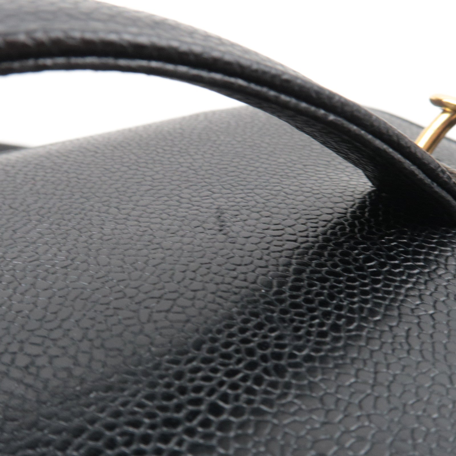 CHANEL Cocomark 2Way Vanity Bag Caviarskin Black 4066847 *Box, Dust bag, G card, Strap, Key Lock, Clochette