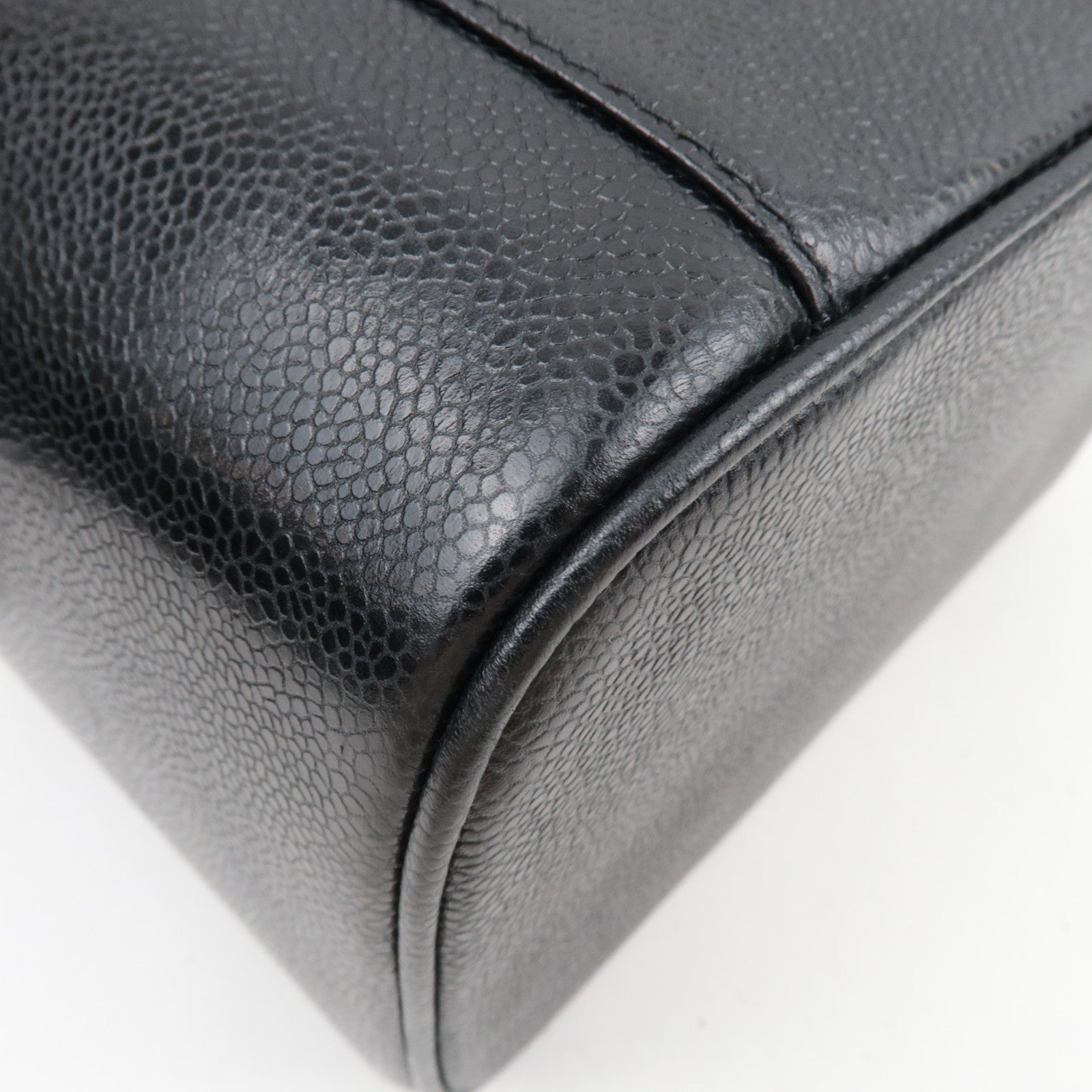 CHANEL Cocomark 2Way Vanity Bag Caviarskin Black 4066847 *Box, Dust bag, G card, Strap, Key Lock, Clochette