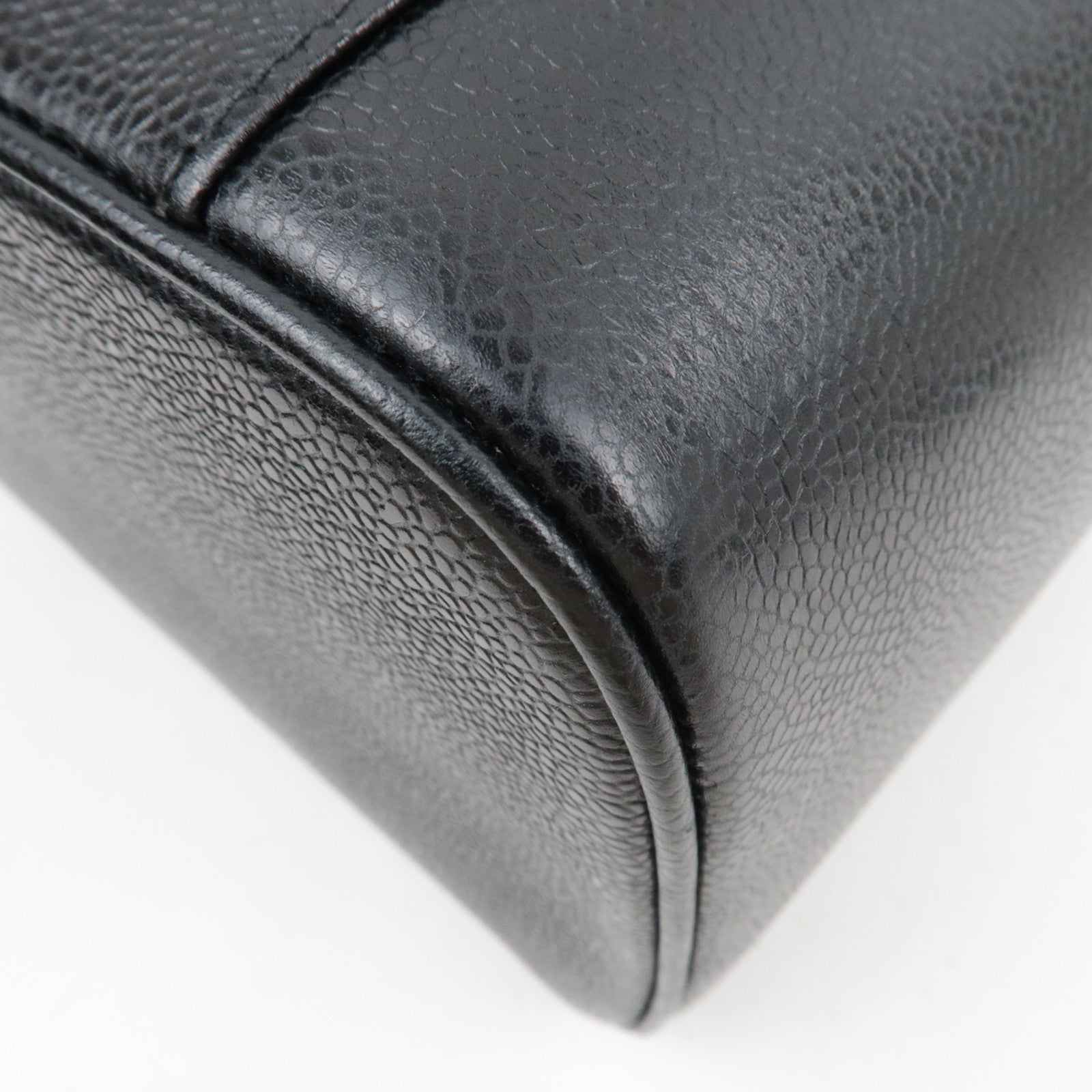 CHANEL Cocomark 2Way Vanity Bag Caviarskin Black 4066847 *Box, Dust bag, G card, Strap, Key Lock, Clochette