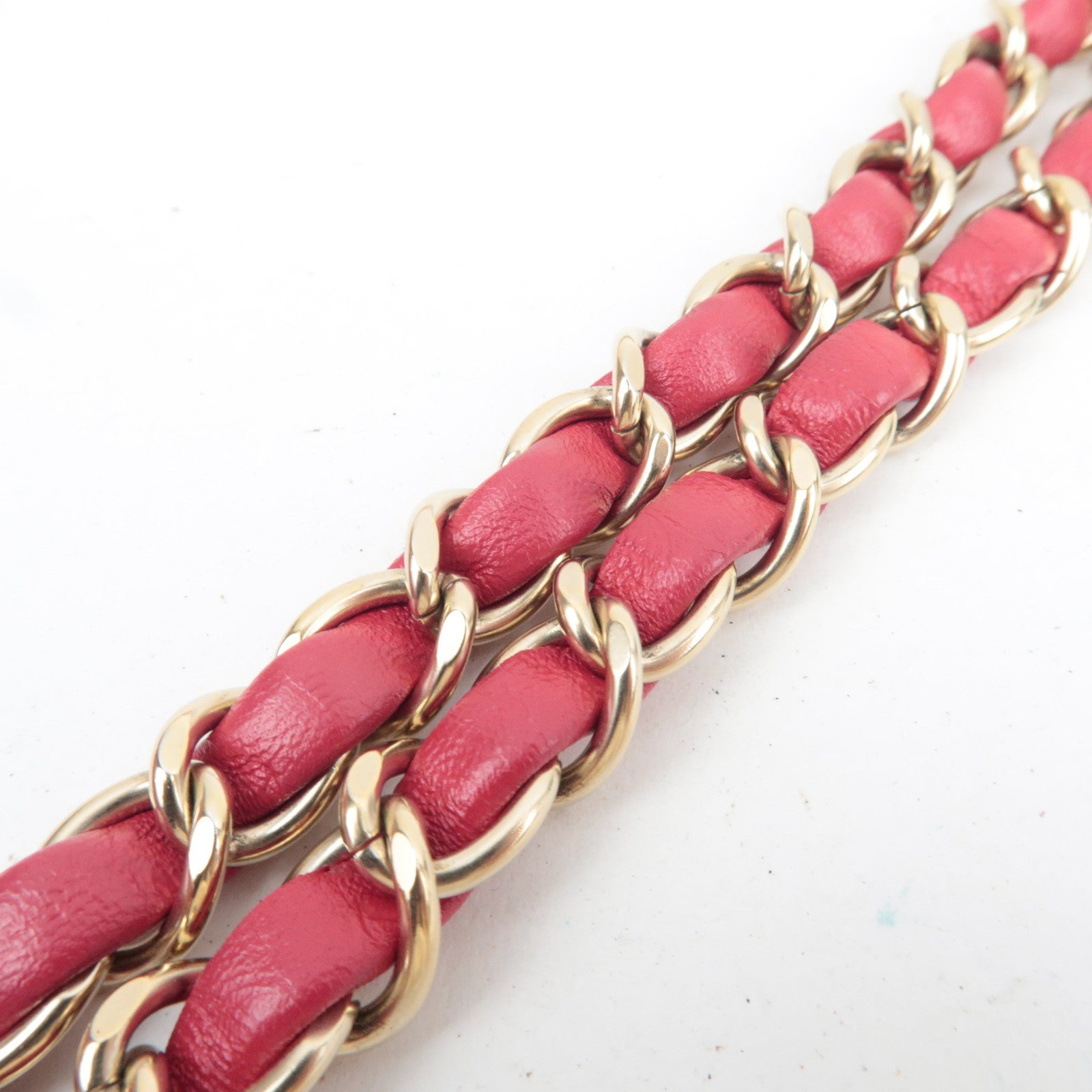 CHANEL Matelasse Chain Shoulder Bag Lambskin Pink 21987136 *Dust bag, G card