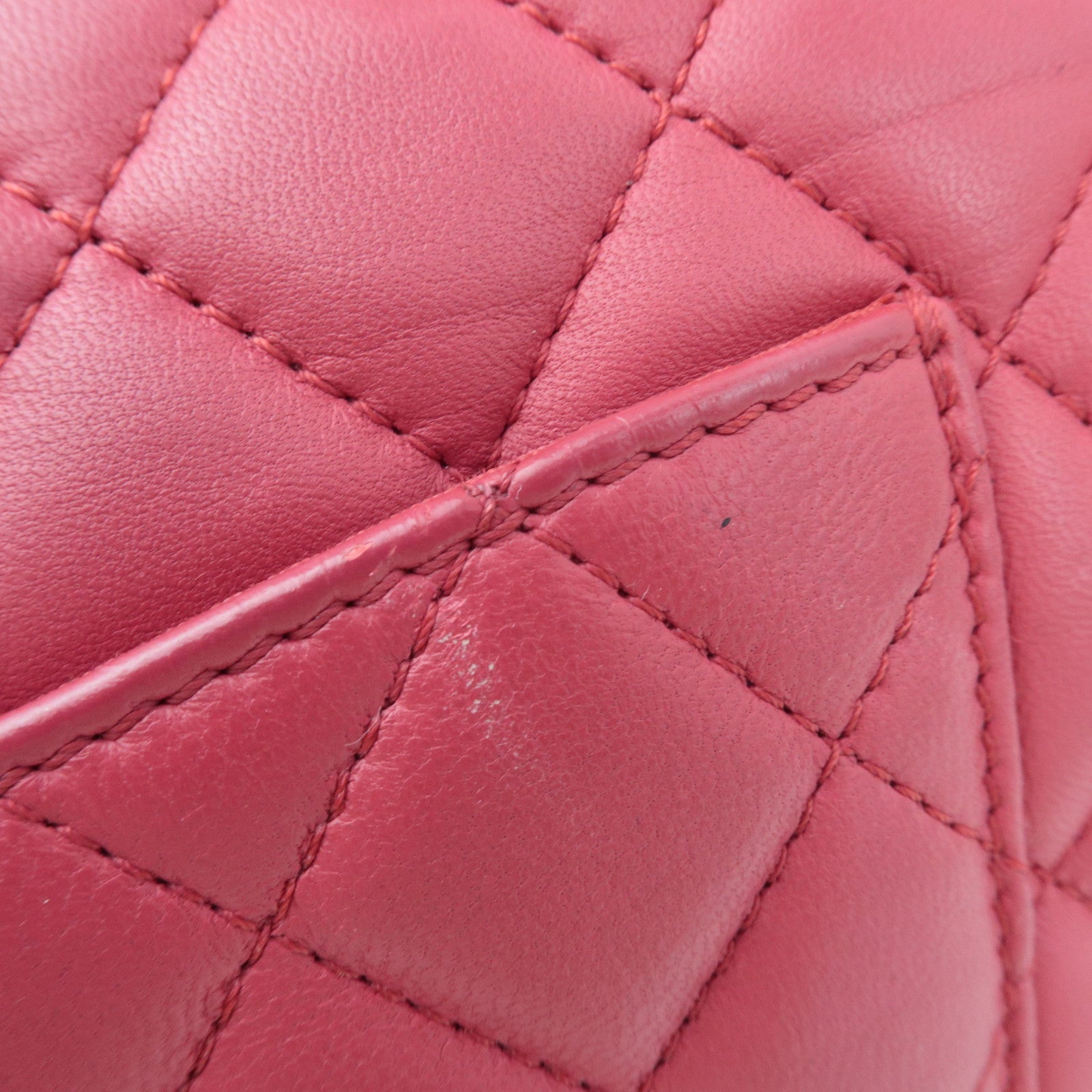 CHANEL Matelasse Chain Shoulder Bag Lambskin Pink 21987136 *Dust bag, G card