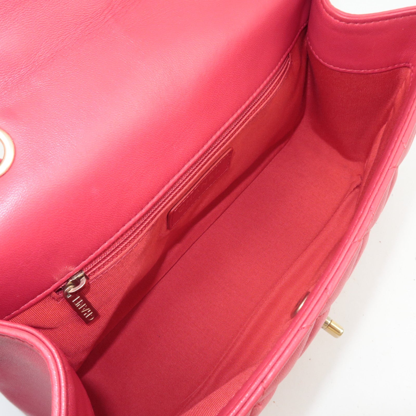 CHANEL Matelasse Chain Shoulder Bag Lambskin Pink 21987136 *Dust bag, G card