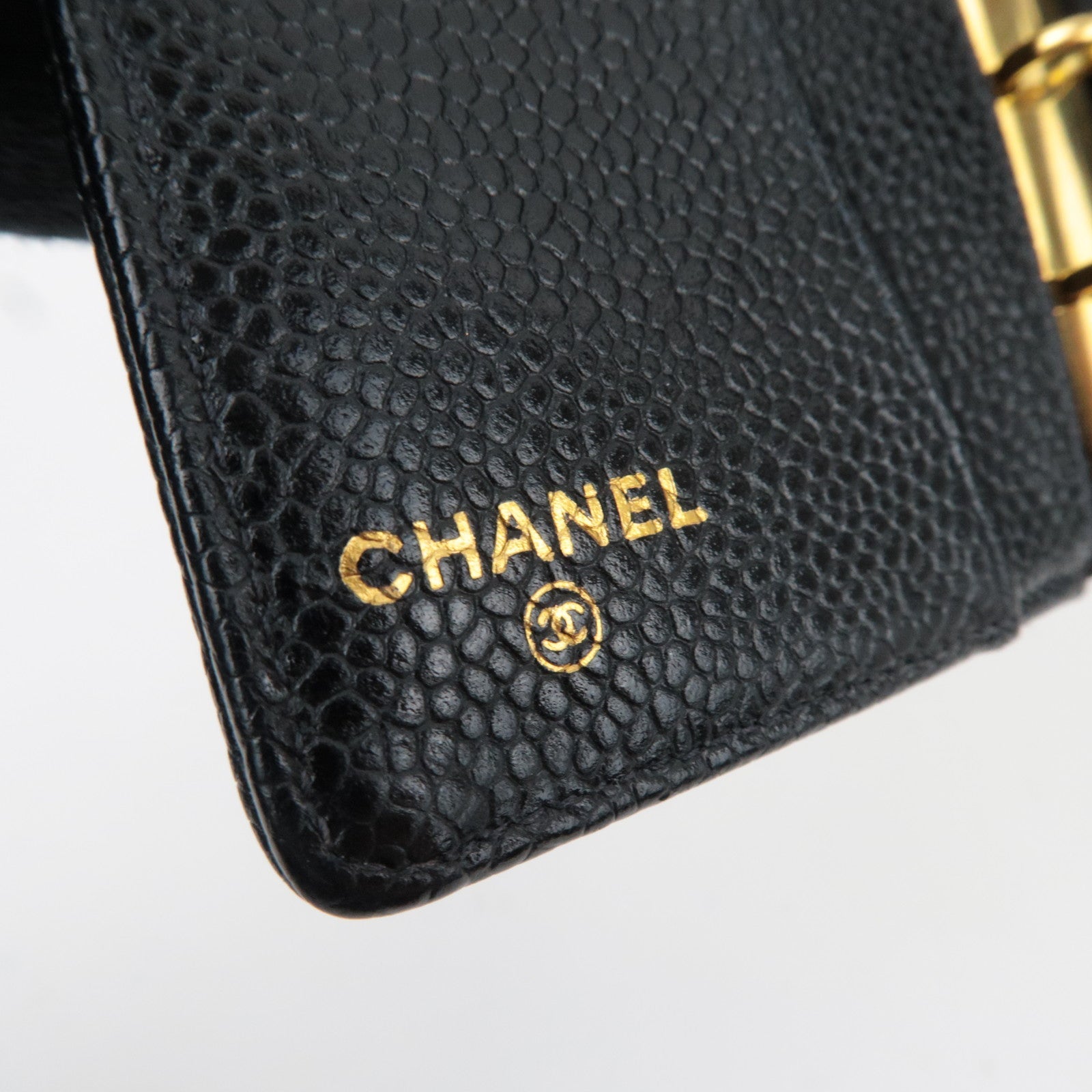 CHANEL Cocomark Mini Agenda Planner Cover Caviarskin Black 5216897