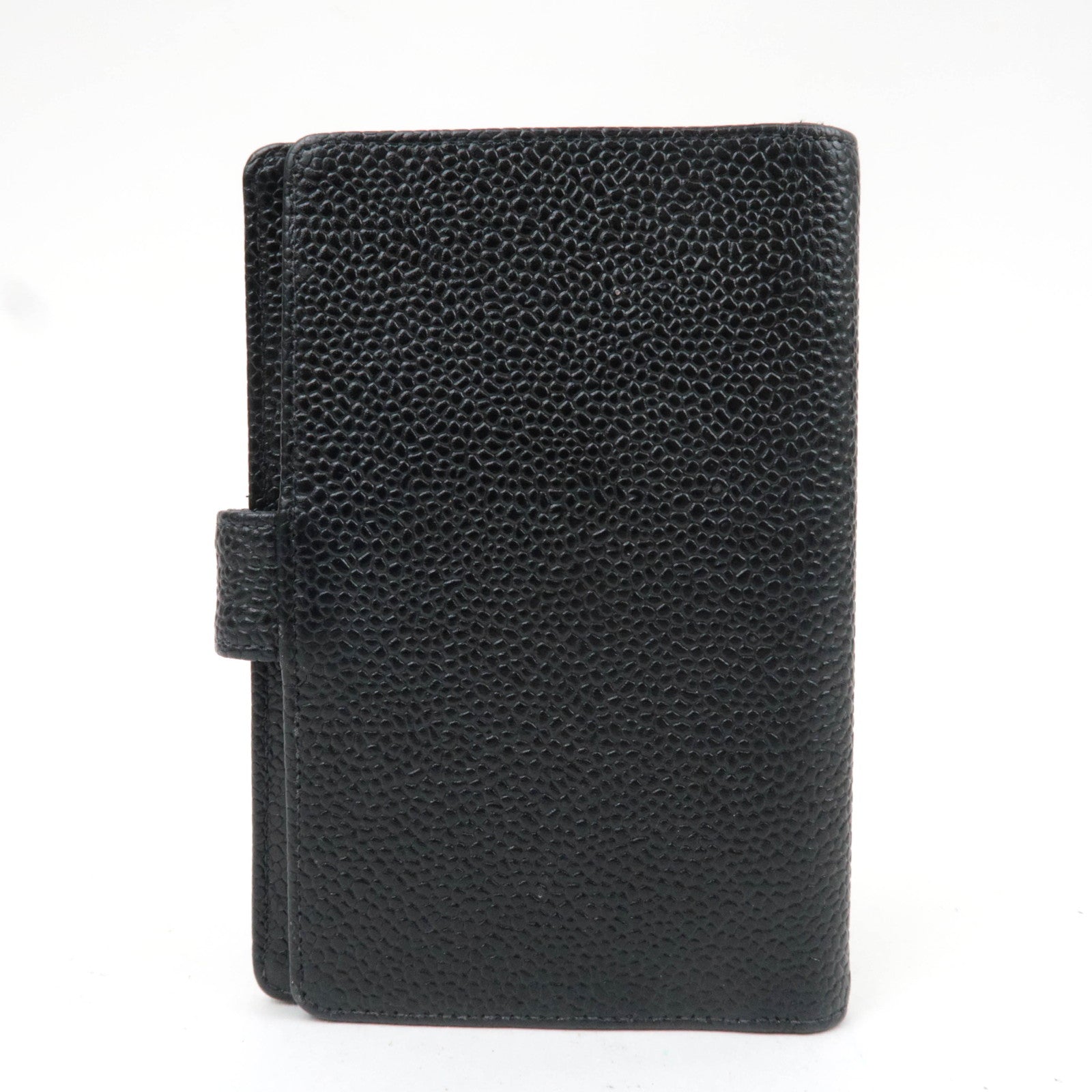 CHANEL Cocomark Mini Agenda Planner Cover Caviarskin Black 5216897