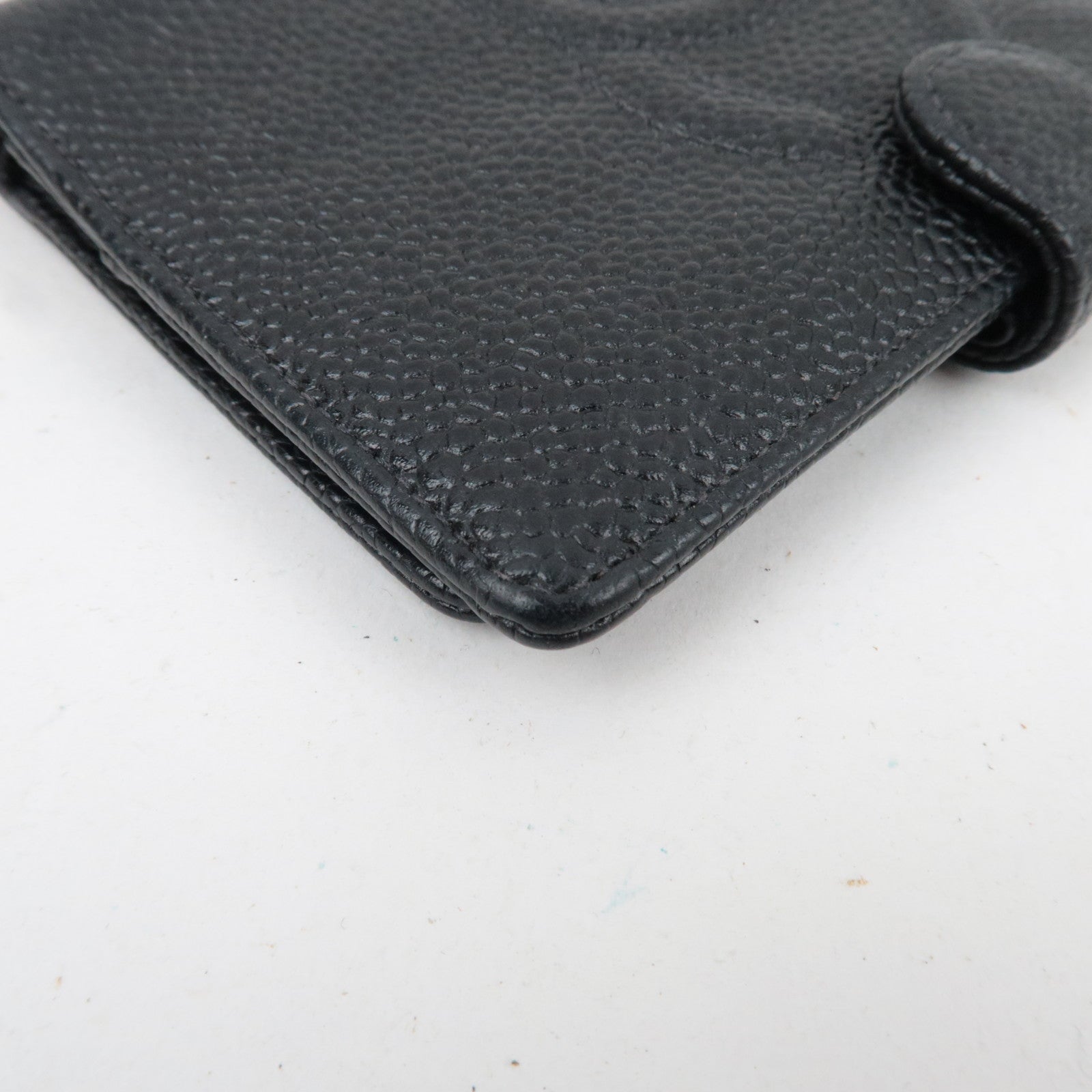 CHANEL Cocomark Mini Agenda Planner Cover Caviarskin Black 5216897