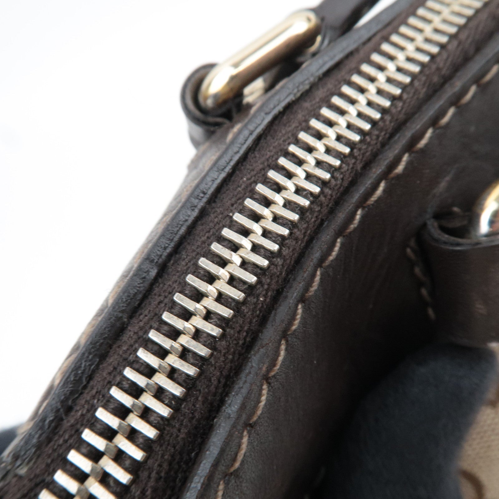 GUCCI Sherry 2Way Shoulder Bag GG Canvas Leather Beige 269894 *Strap