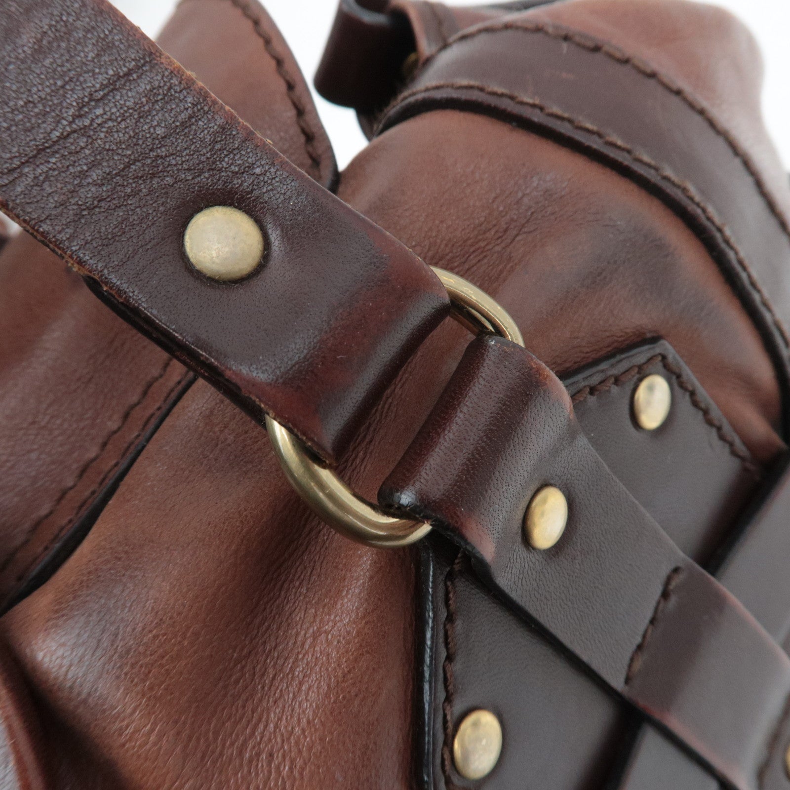 Chloe Kerala Leather Handbag Brown *Charm