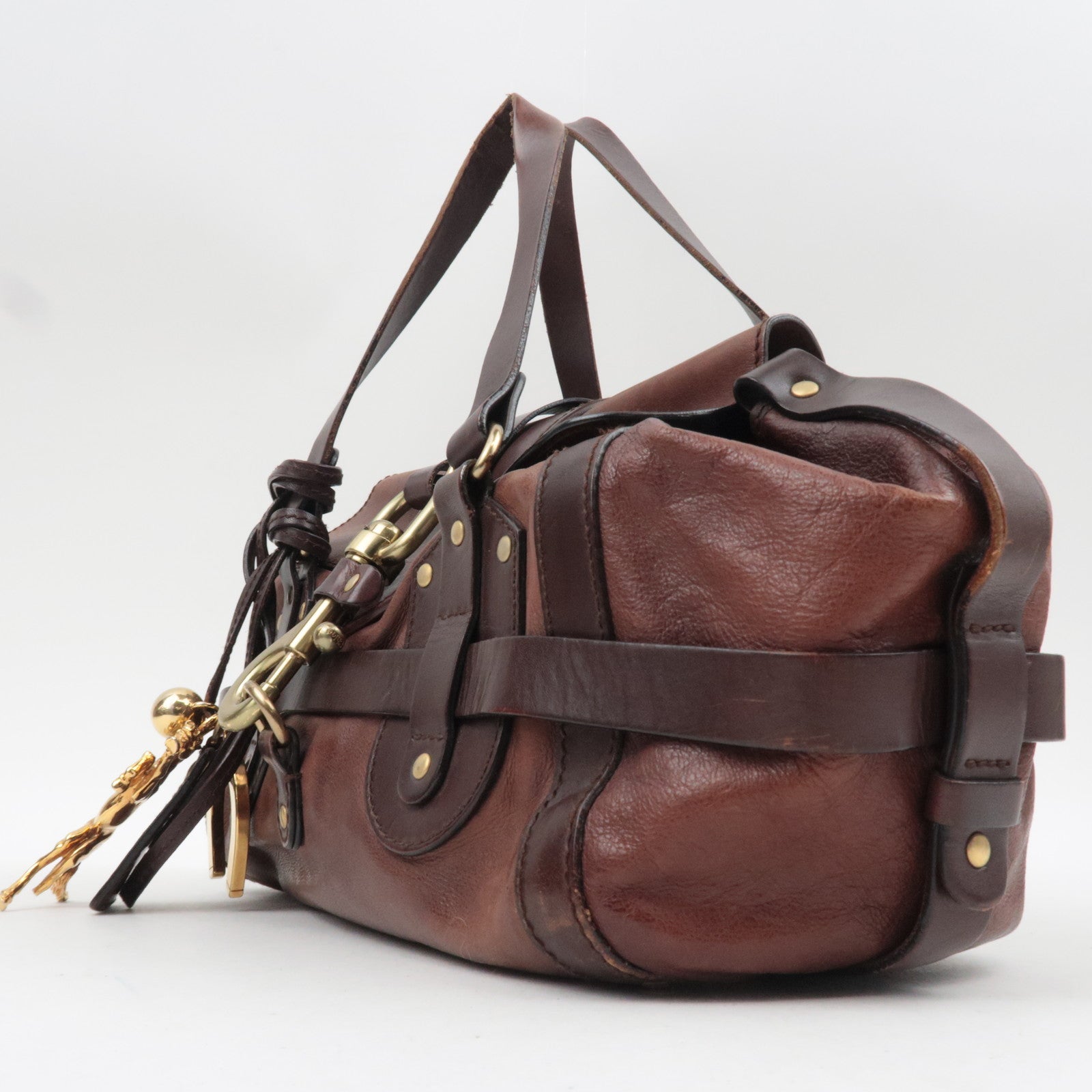 Chloe Kerala Leather Handbag Brown *Charm