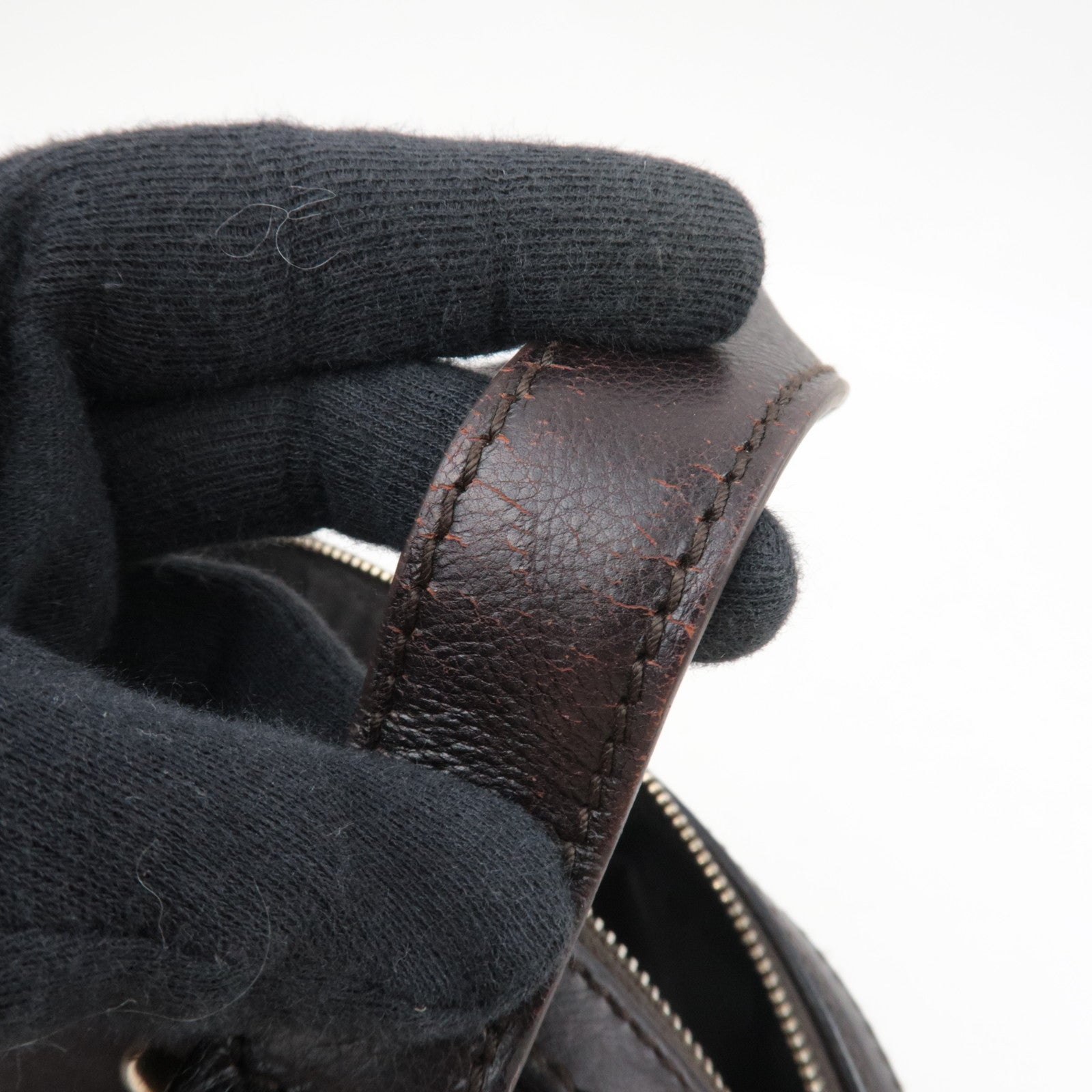 SAINT LAURENT YSL Muse Leather Shoulder Bag Brown *Key Lock, Clochette