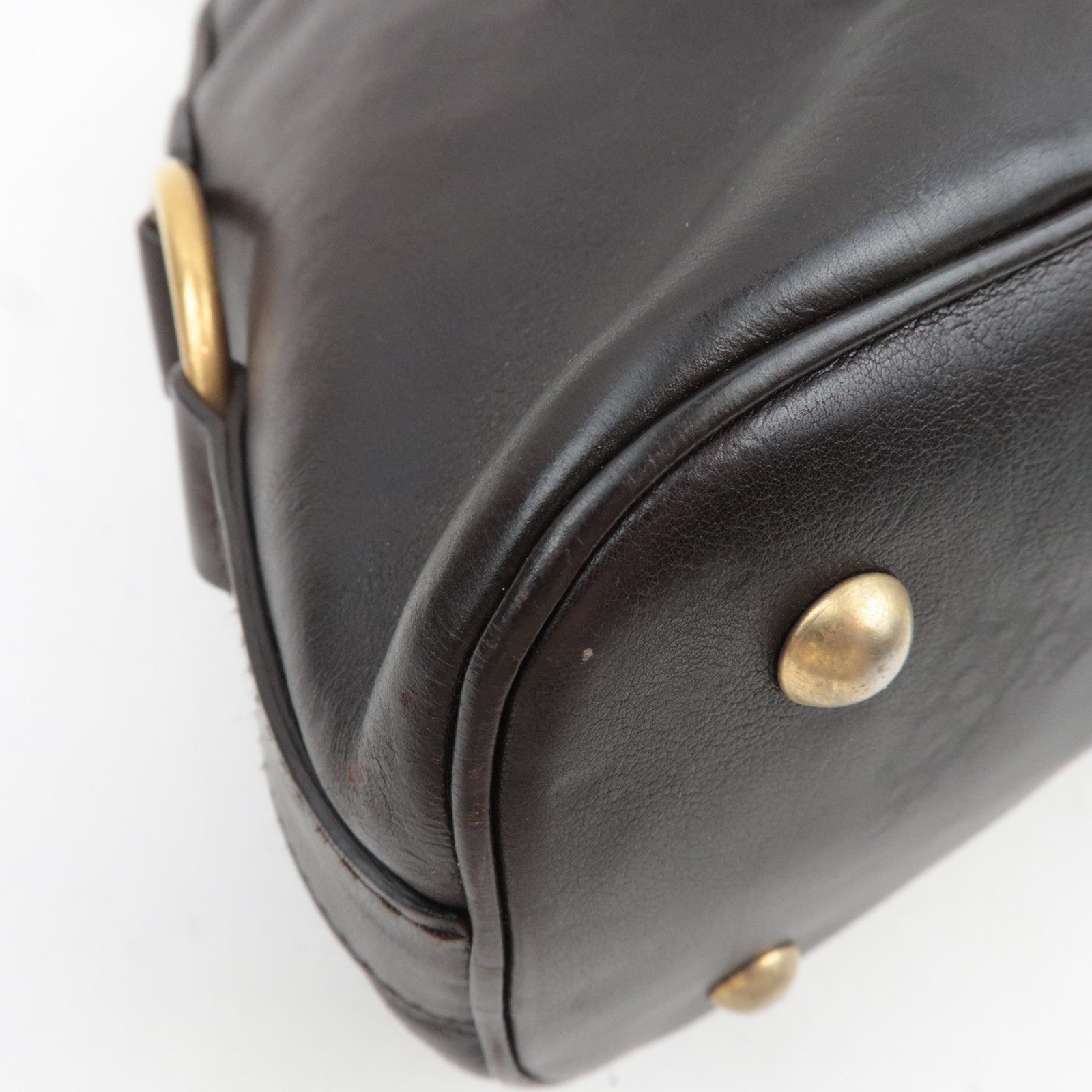 SAINT LAURENT YSL Muse Leather Shoulder Bag Brown *Key Lock, Clochette