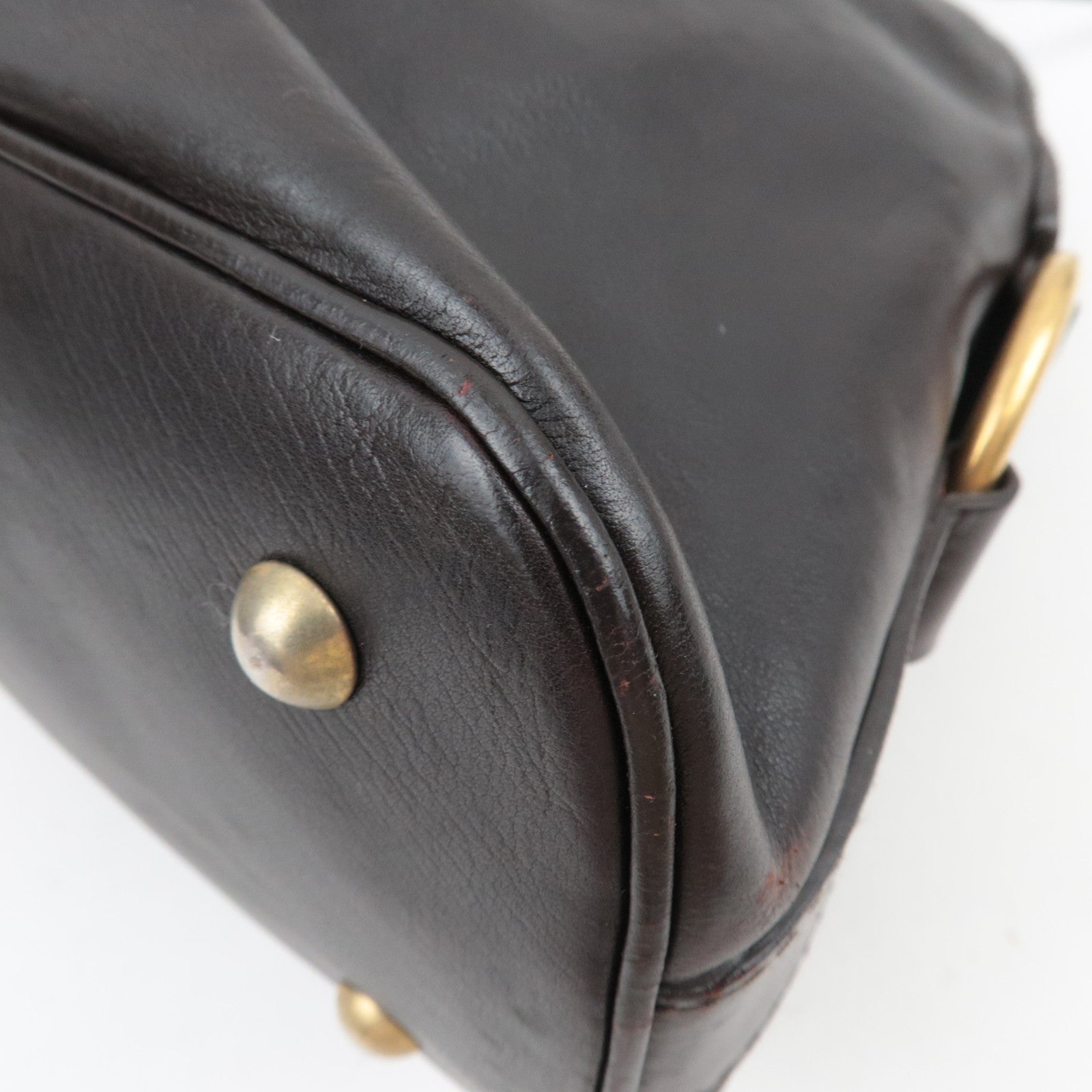 SAINT LAURENT YSL Muse Leather Shoulder Bag Brown *Key Lock, Clochette