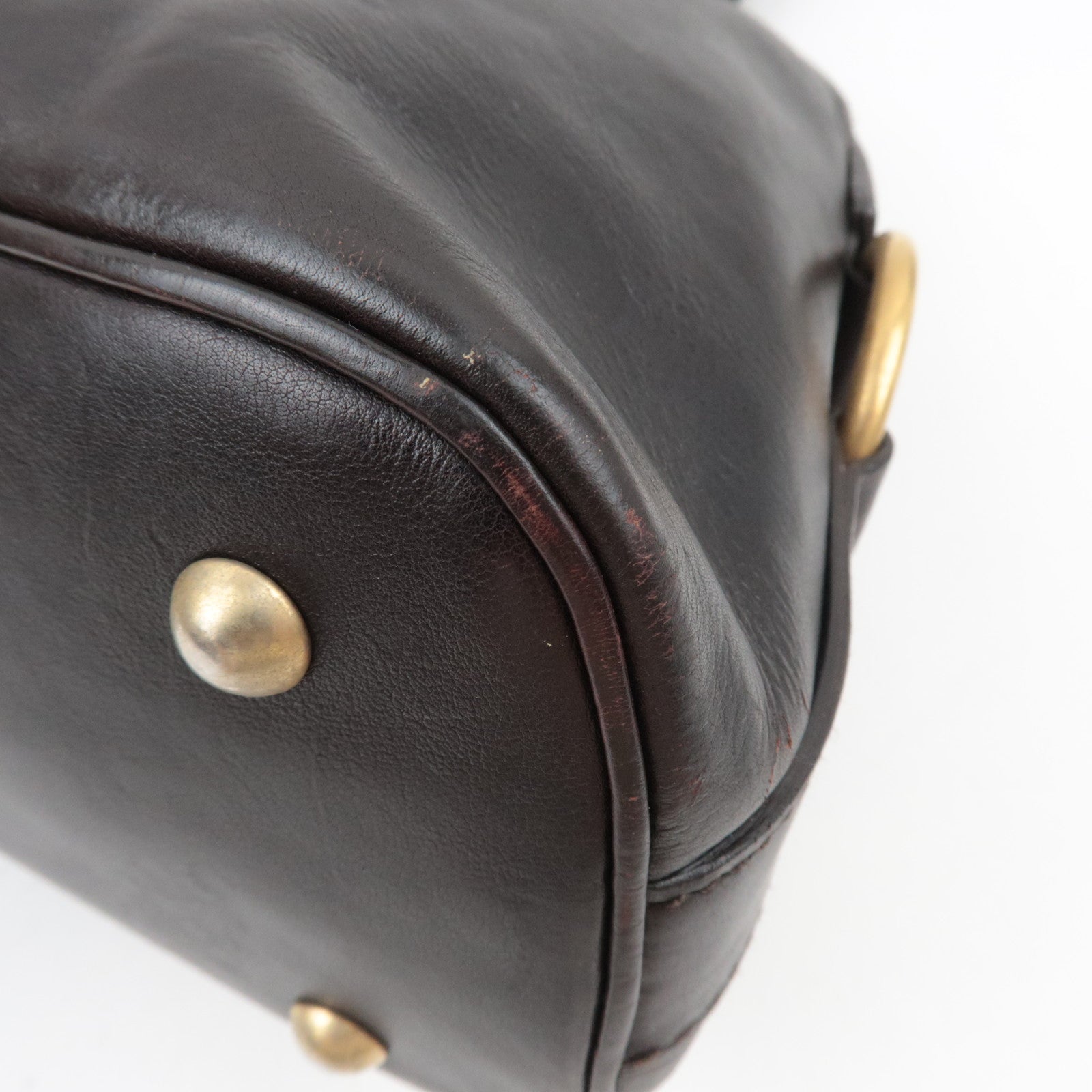 SAINT LAURENT YSL Muse Leather Shoulder Bag Brown *Key Lock, Clochette