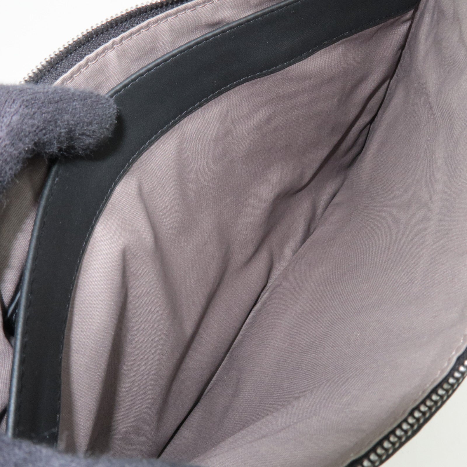 BOTTEGA VENETA Intrecciato Leather Clutch Bag Black