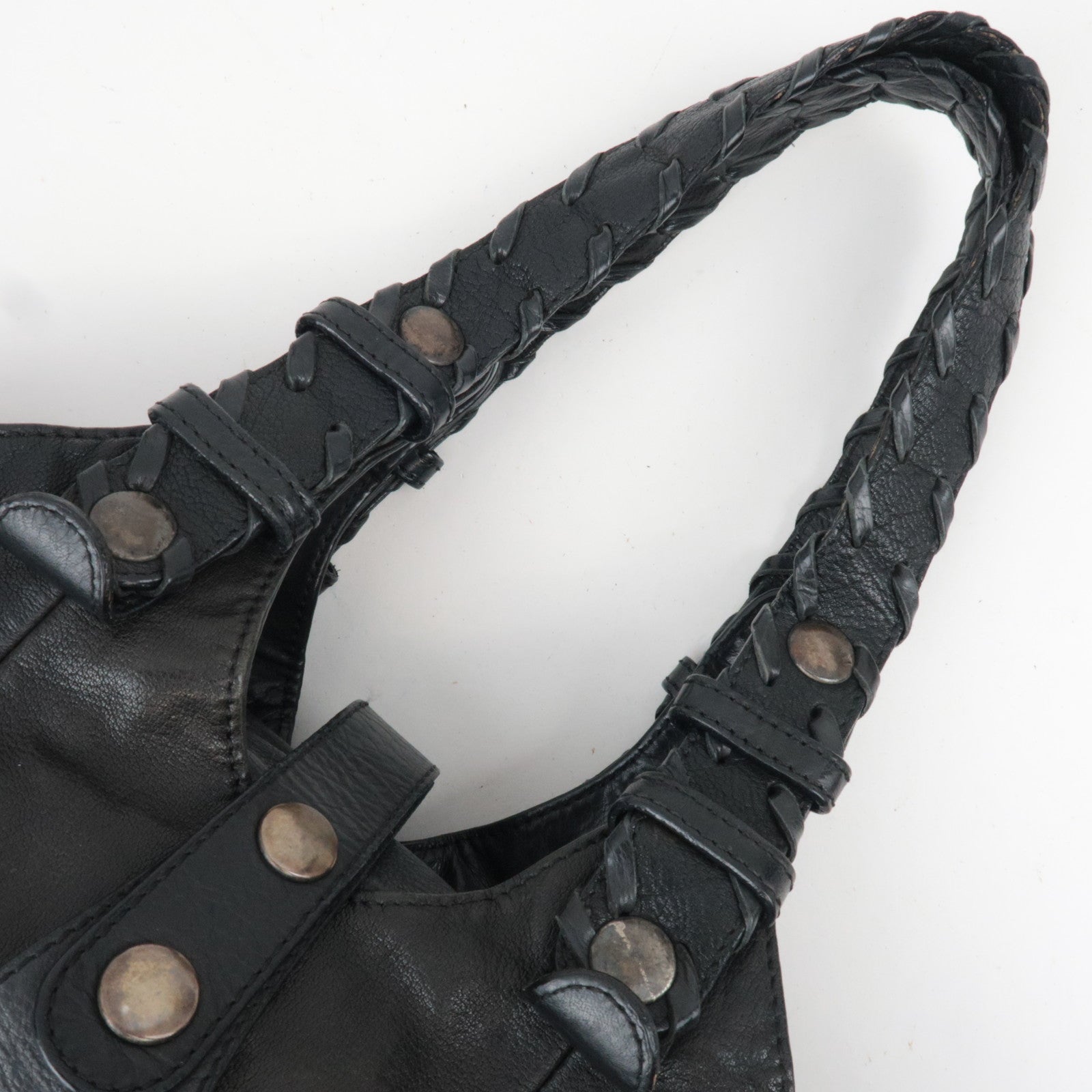 Chloe Silverado Leather Shoulder Bag Black