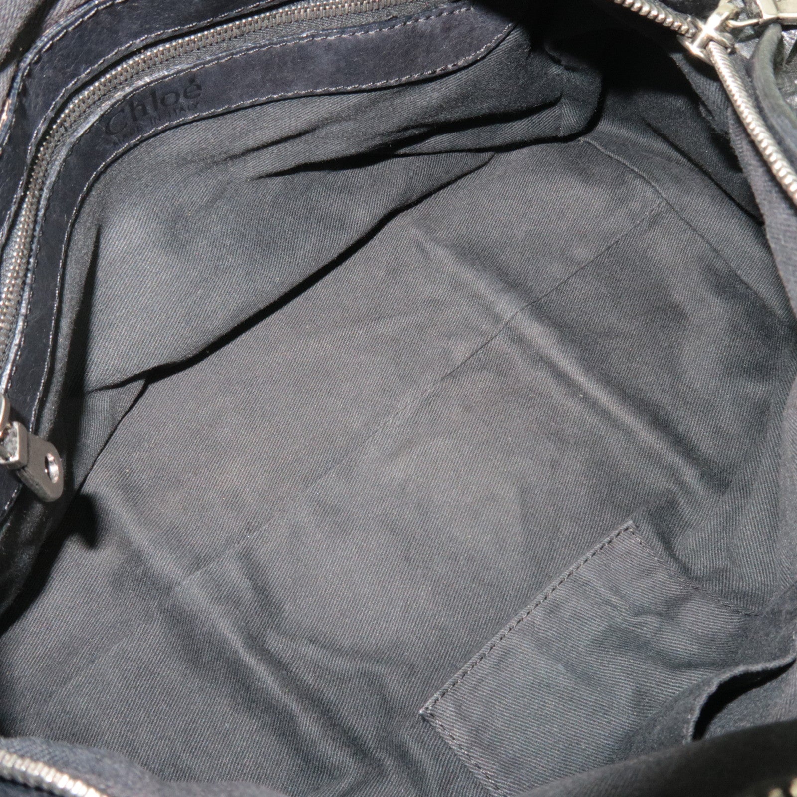 Chloe Silverado Leather Shoulder Bag Black