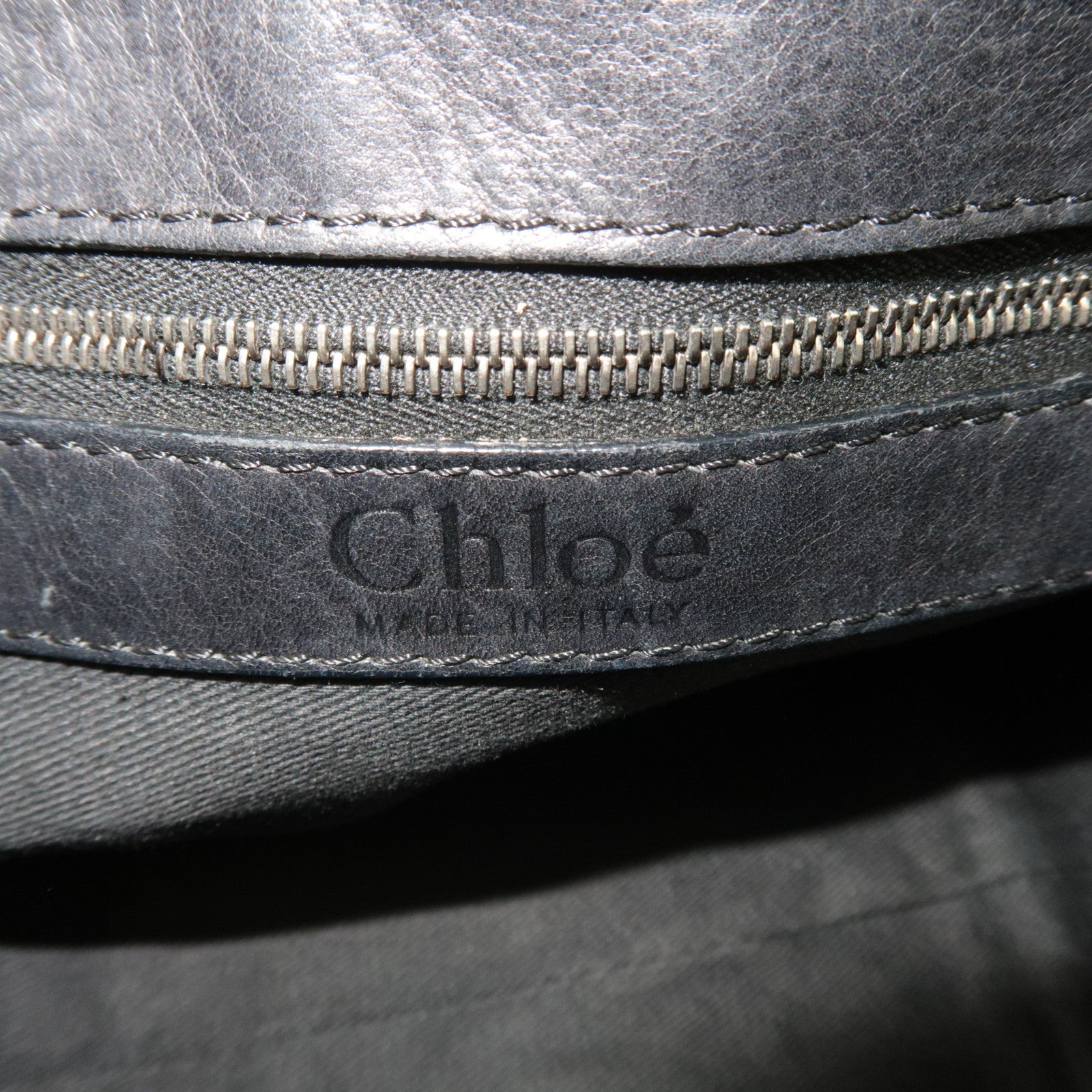 Chloe Silverado Leather Shoulder Bag Black