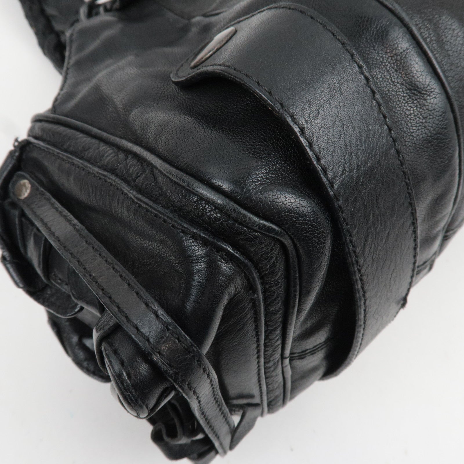 Chloe Silverado Leather Shoulder Bag Black
