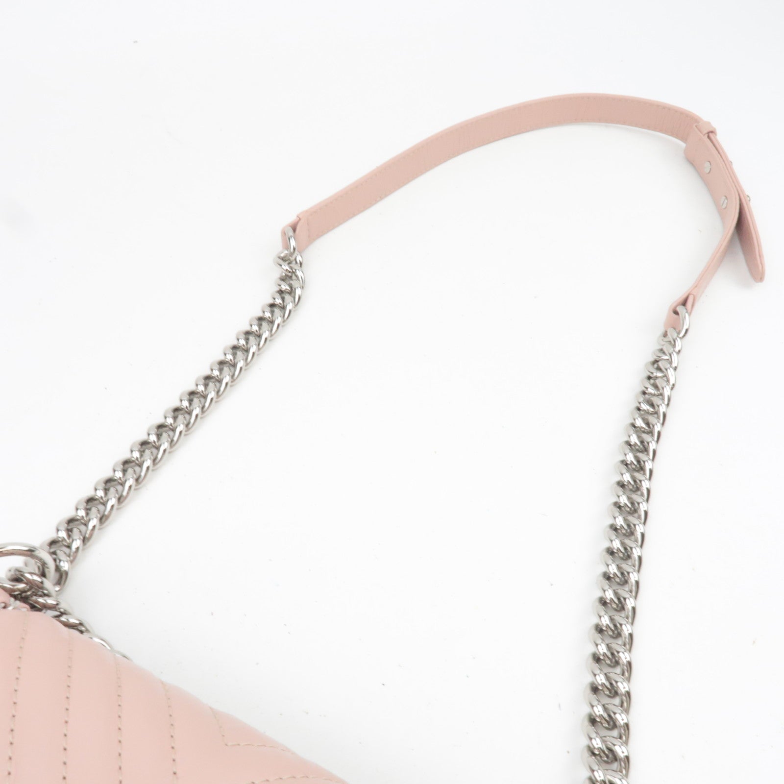 CHANEL Boy Chanel Chain Shoulder Bag Aged Calfskin Pink 24900670