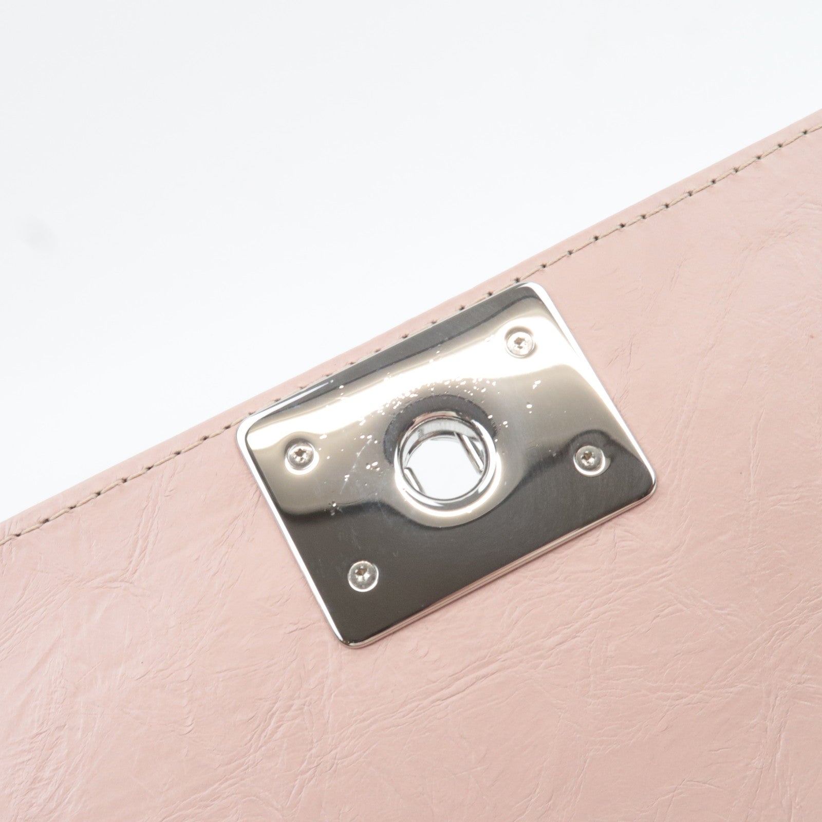 CHANEL Boy Chanel Chain Shoulder Bag Aged Calfskin Pink 24900670