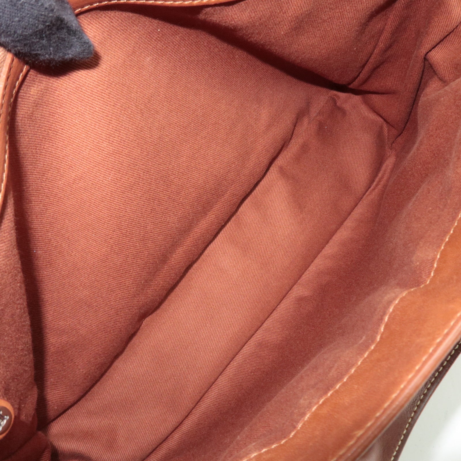 CELINE Boogie Bag Leather Handbag Brown