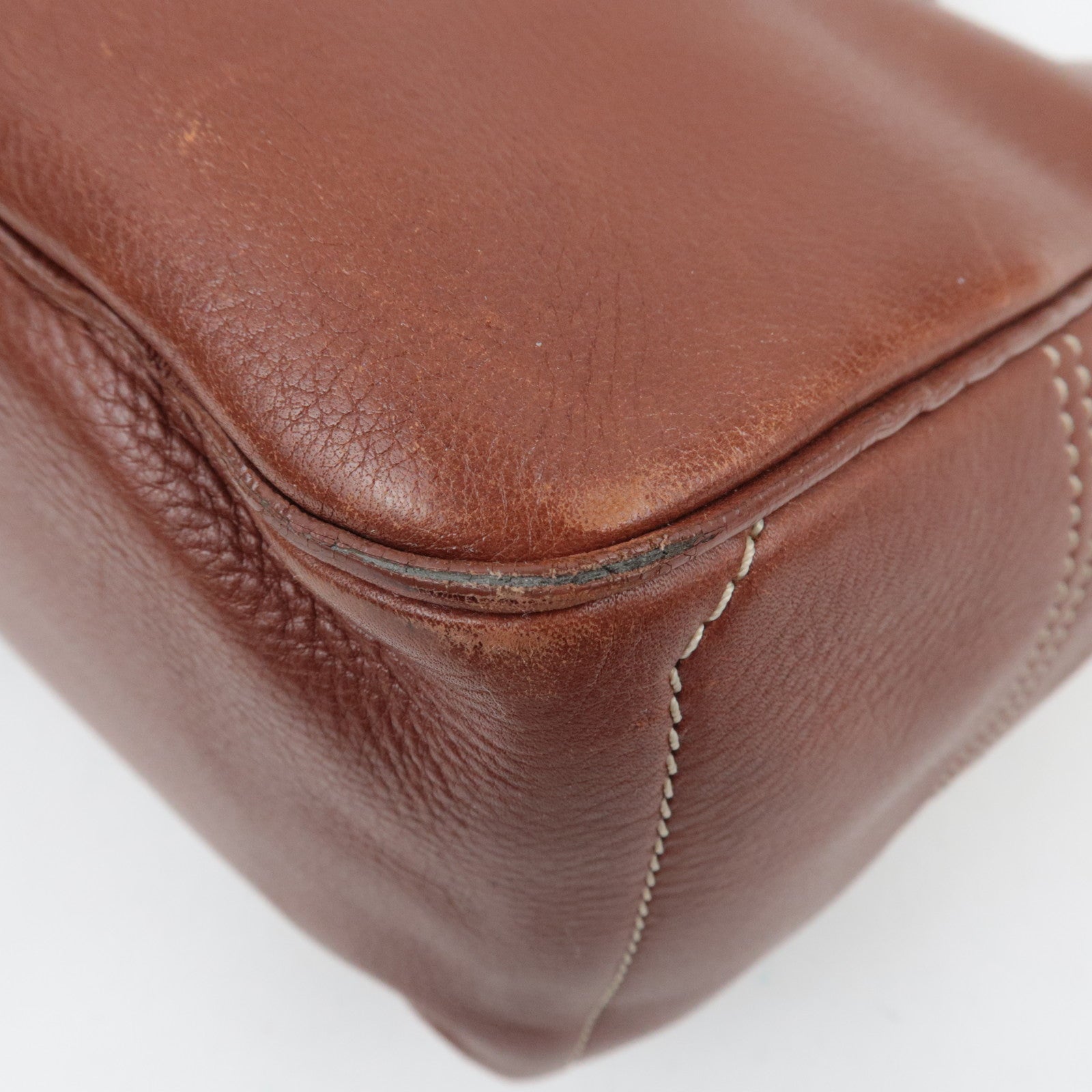 CELINE Boogie Bag Leather Handbag Brown