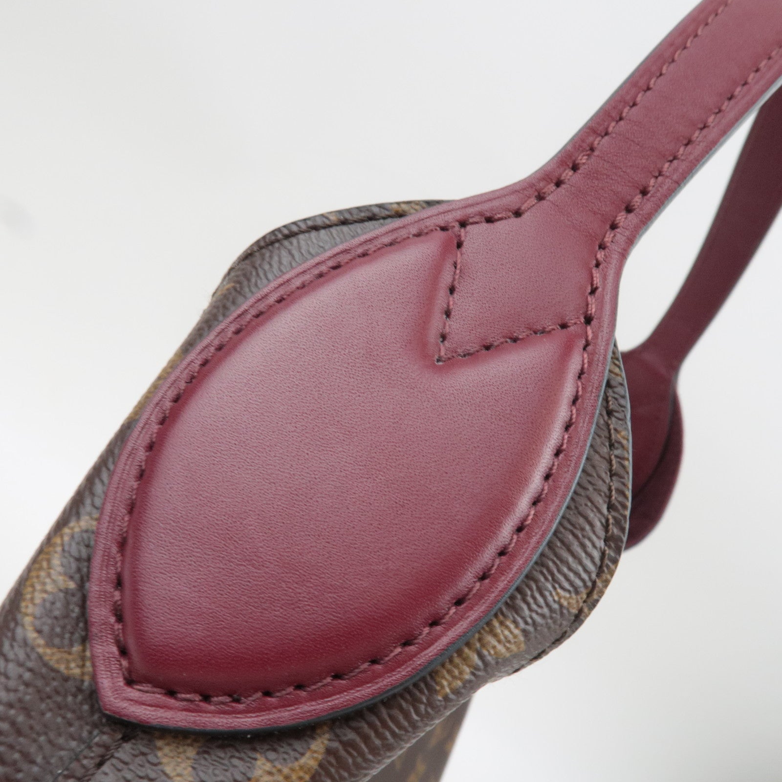 Louis Vuitton Monogram Flower Hobo Shoulder Bag Bordeaux M43547 *Clochette, Key Lock