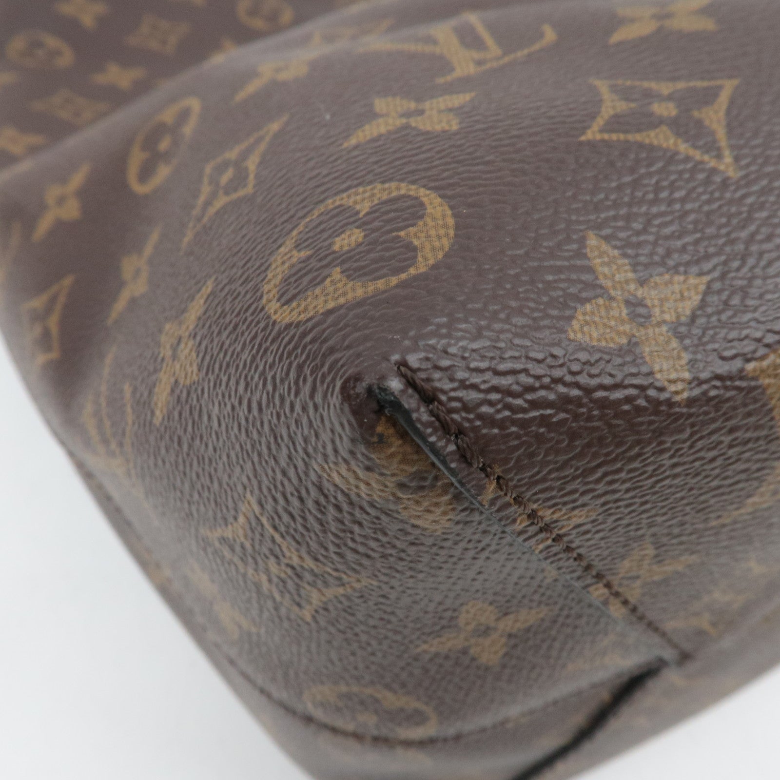 Louis Vuitton Monogram Flower Hobo Shoulder Bag Bordeaux M43547 *Clochette, Key Lock