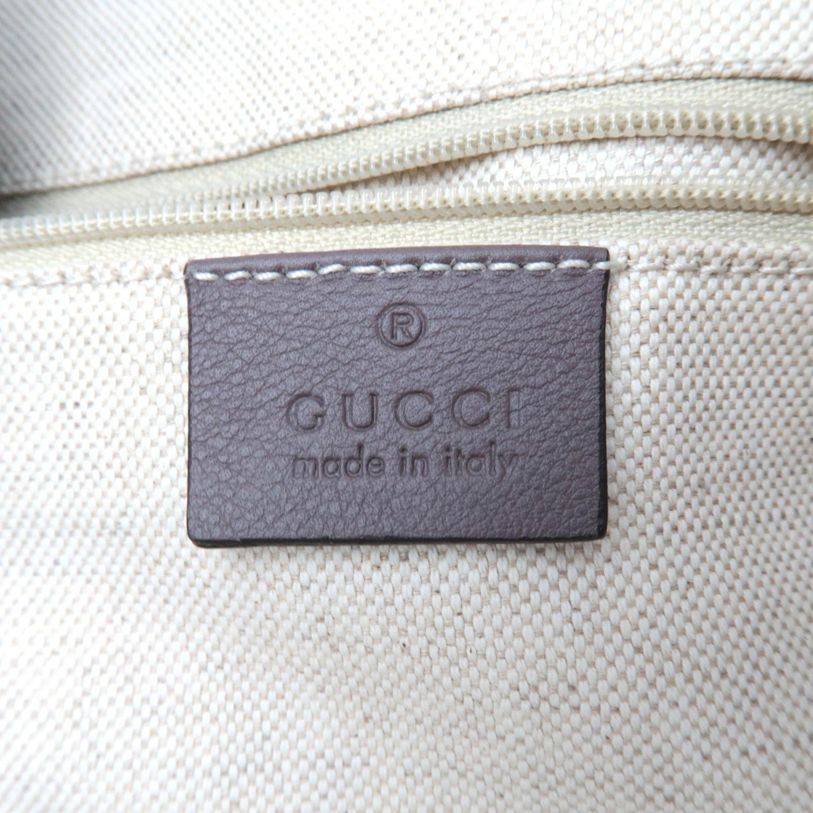 GUCCI Sukey Shoulder Bag GG Canvas Leather Beige 223974