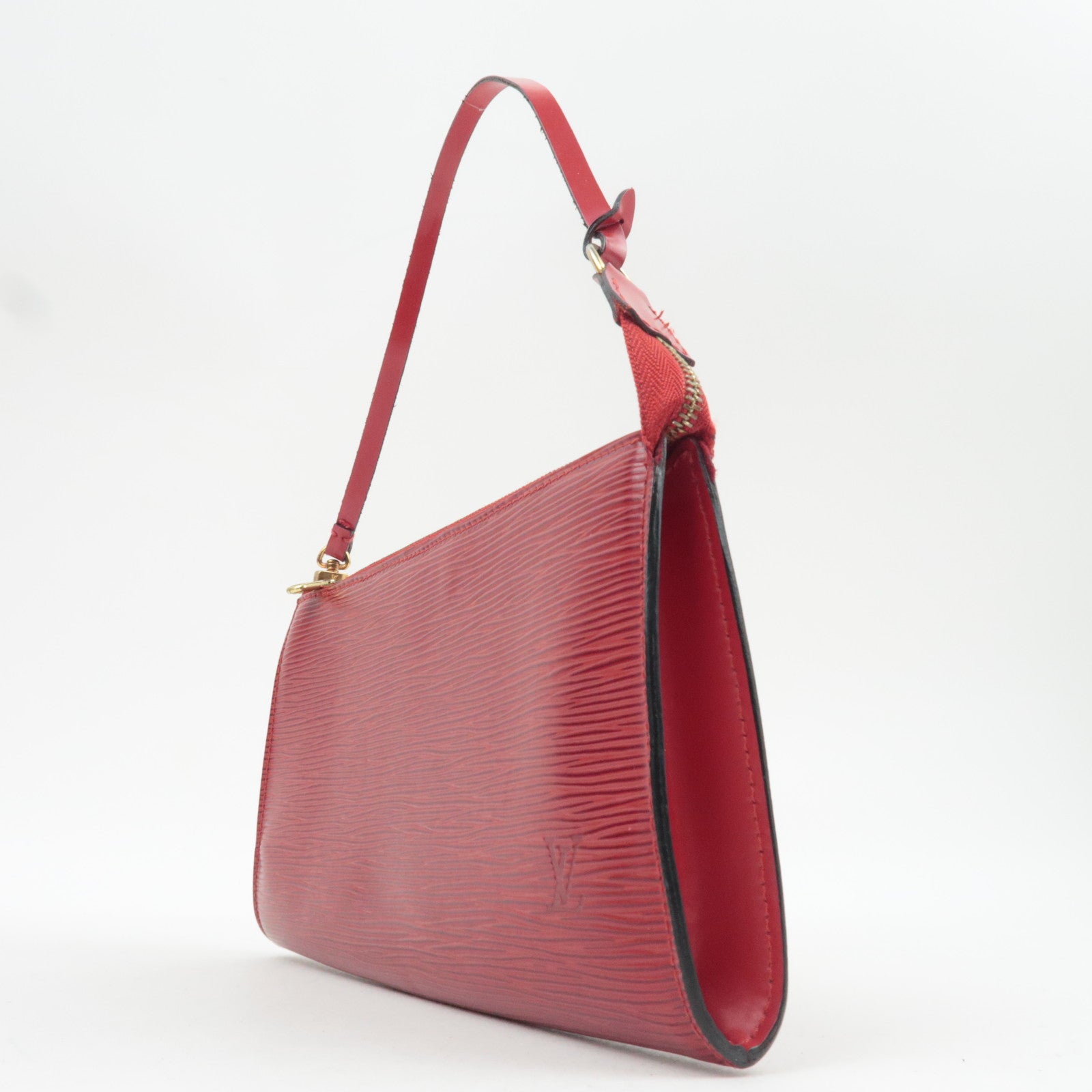 Louis Vuitton Epi Pochette Accessoires Handbag Castilian Red M52947