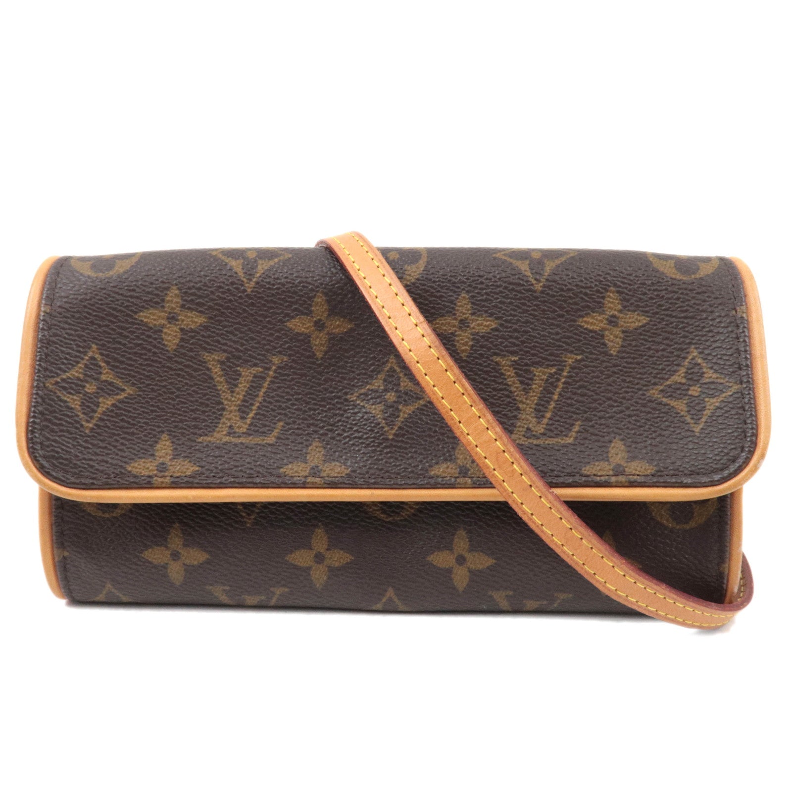 Louis Vuitton Monogram Pochette Twin PM Shoulder Bag M51854 *Strap84705