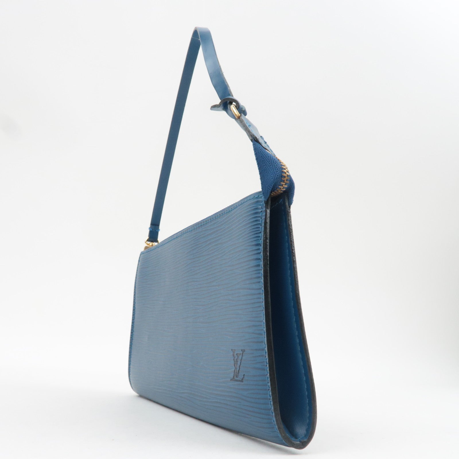 Louis Vuitton Epi Pochette Accessoires Handbag Toledo Blue M52945
