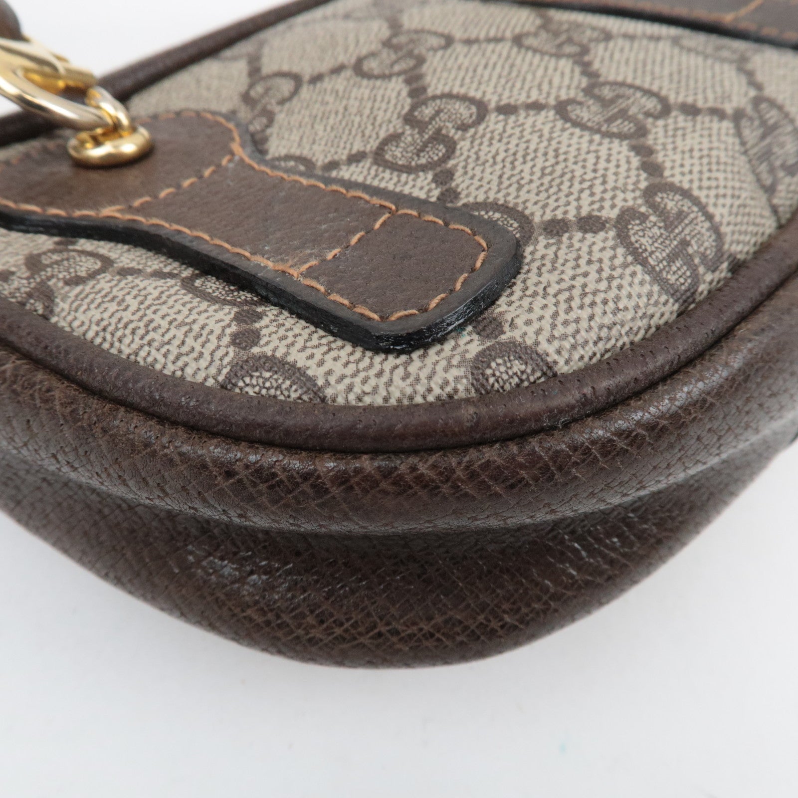 GUCCI Old Gucci Mini Shoulder Bag GG Plus Leather Beige