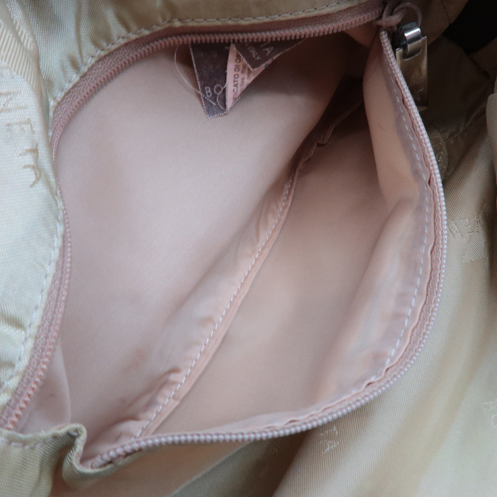 BOTTEGA VENETA Leopard Print Mini Handbag Nylon Leather