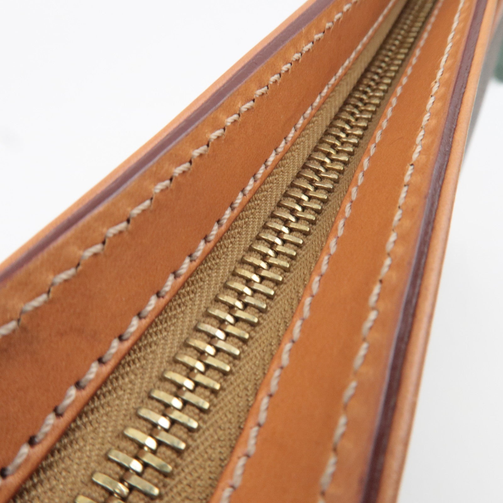 CELINE Macadam Clutch Bag PVC Leather Brown