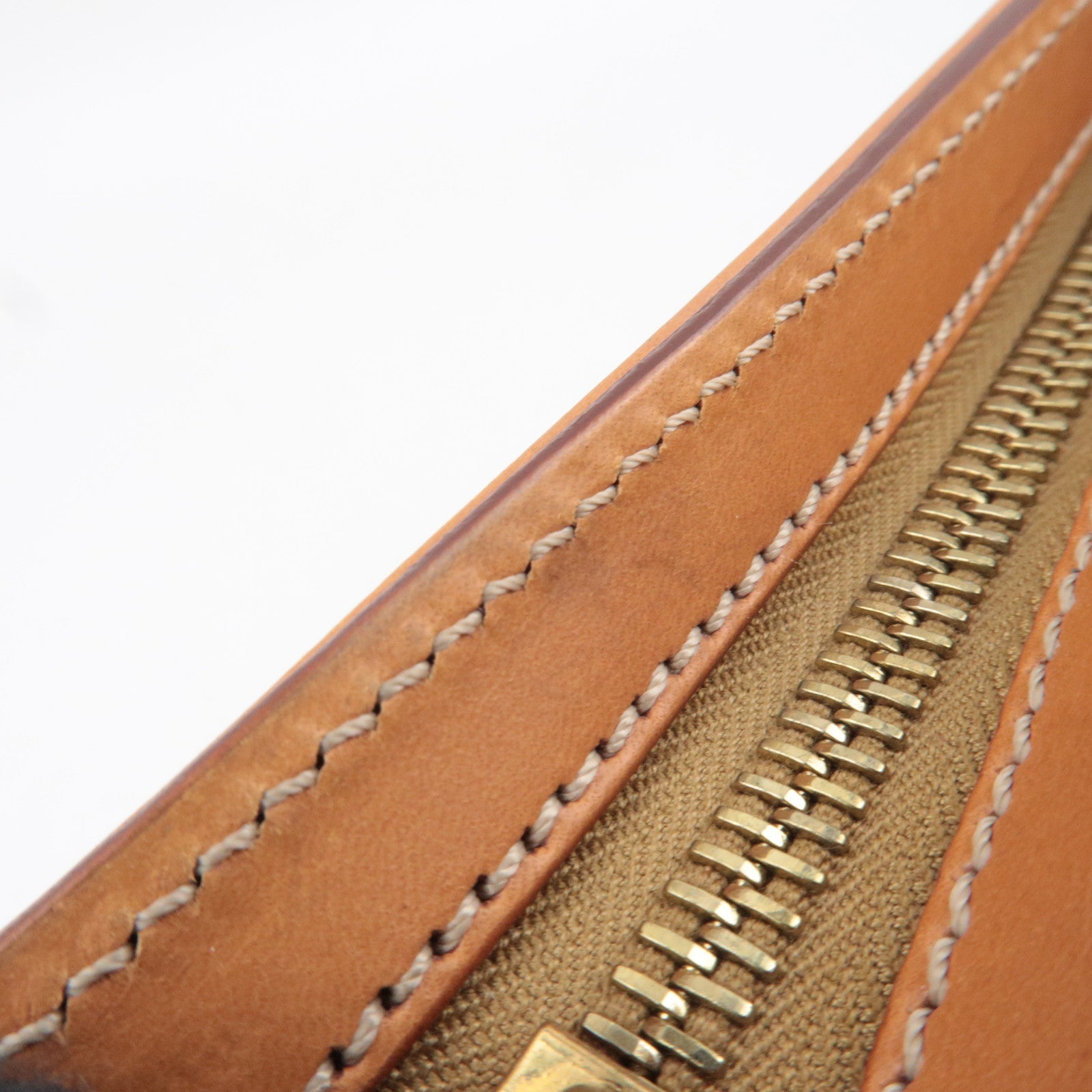 CELINE Macadam Clutch Bag PVC Leather Brown