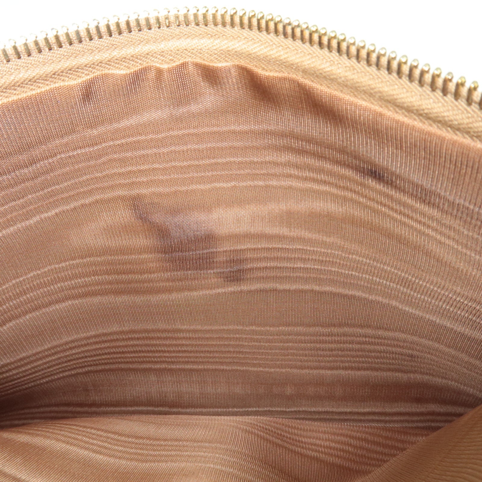 CELINE Macadam Clutch Bag PVC Leather Brown