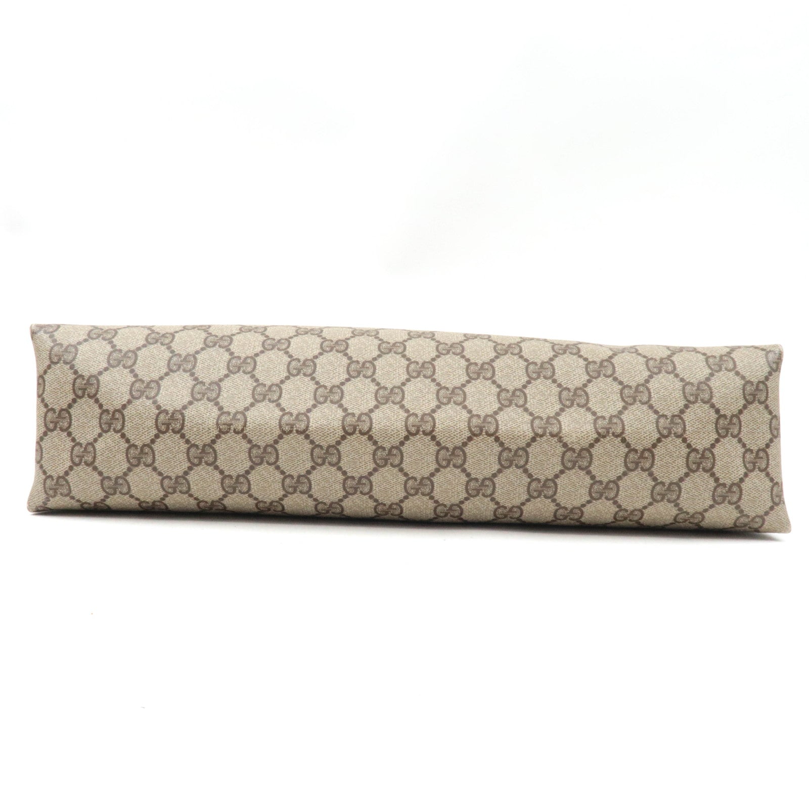 GUCCI Old Gucci Tote Bag GG Plus Leather Beige 41.02.109