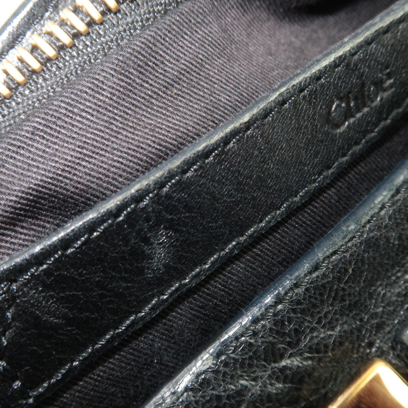 Chloe Ethel Small Leather 2Way Shoulder Bag Black *Dust bag, Strap