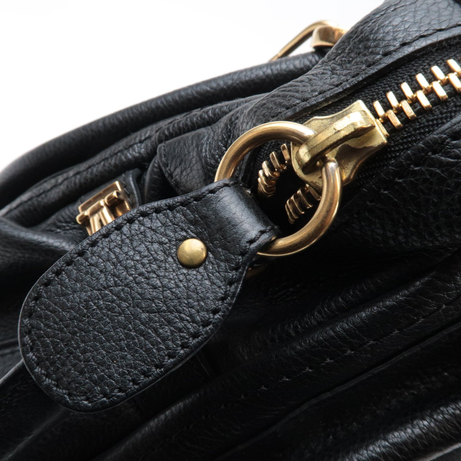 Chloe Paraty Leather 2Way Shoulder bag Black