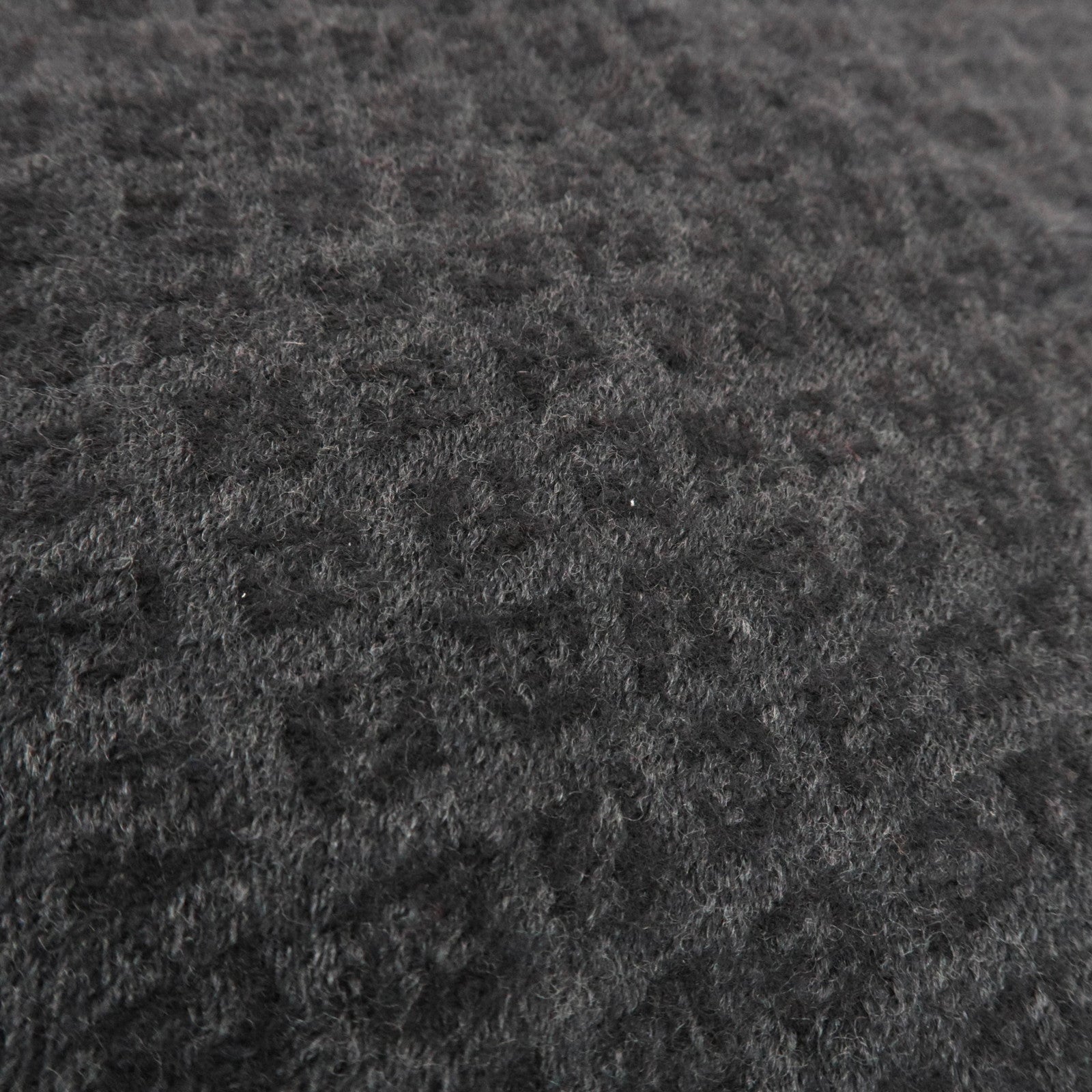 FENDI Zucchino Print Scarf 100% Wool Black