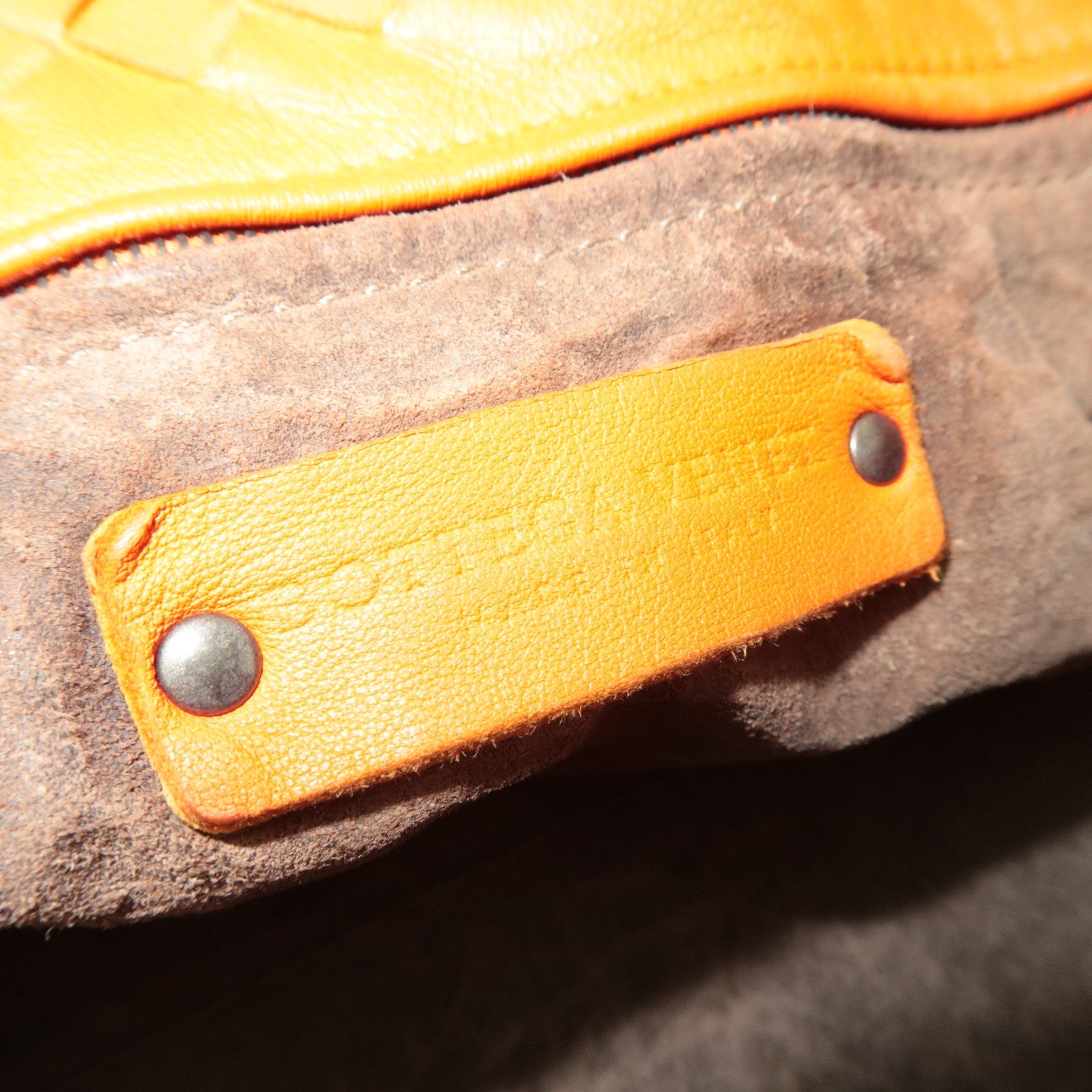 BOTTEGA VENETA Intrecciato Leather Medium Garda Shoulder Bag Orange