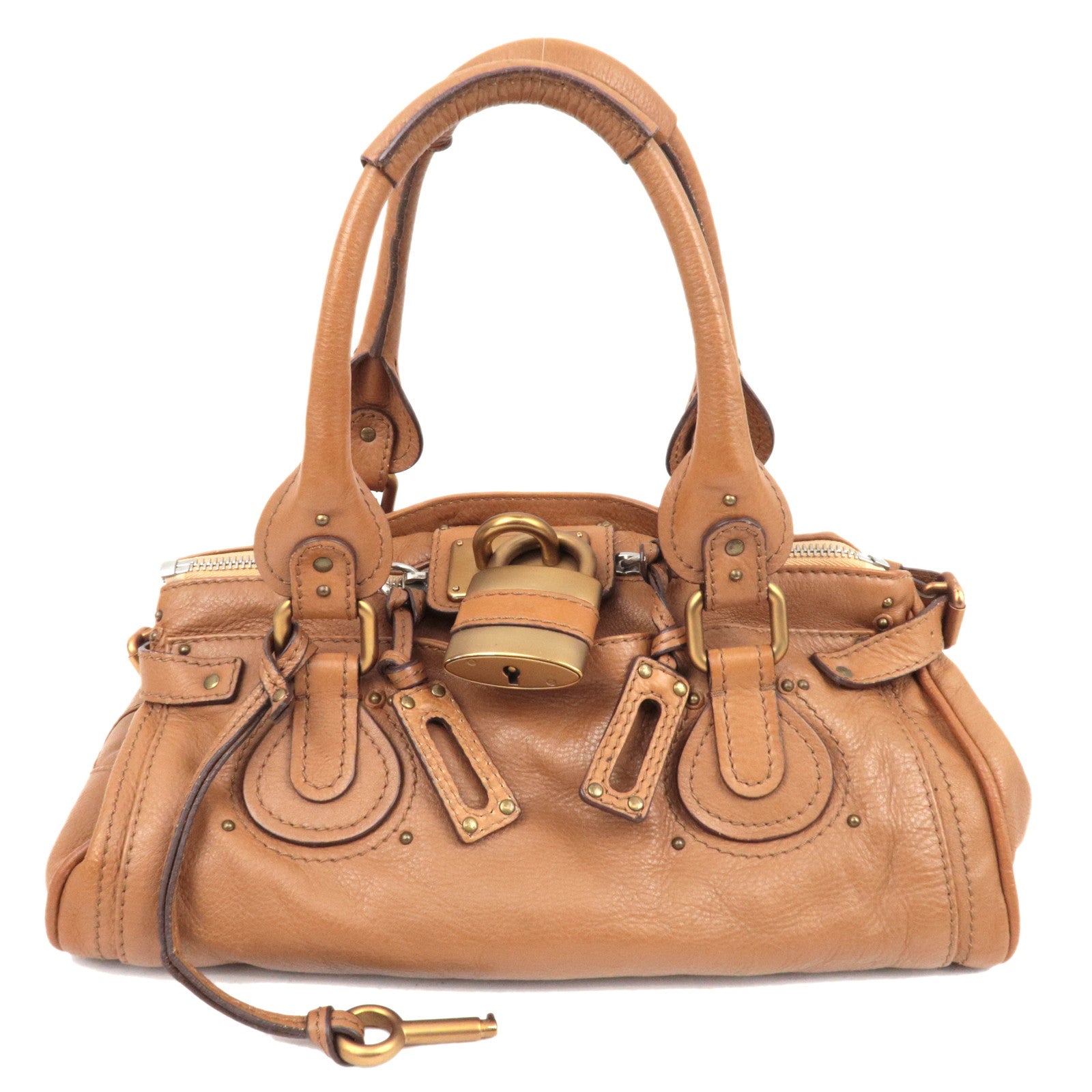 Chloe Paddington Leather Handbag Brown *Key Lock84825