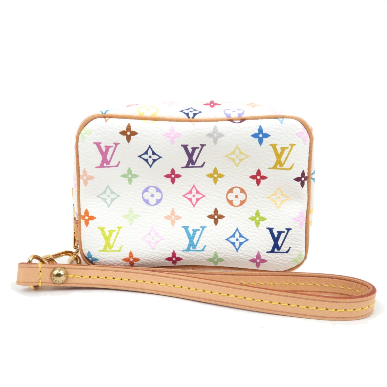 Louis Vuitton Monogram Multicolor Trousse Wapity Mini Pouch Blanc M5803384840