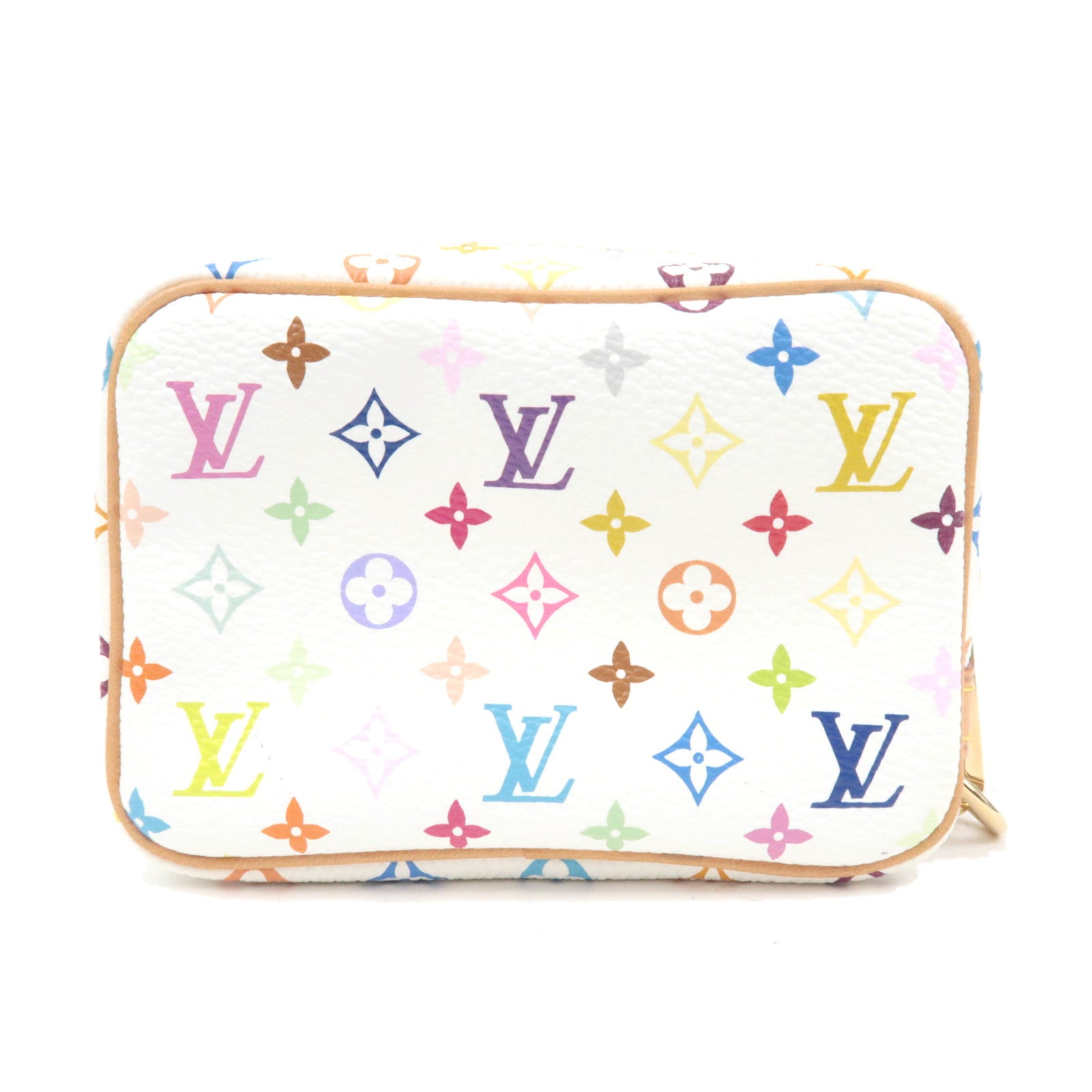 Louis Vuitton Monogram Multicolor Trousse Wapity Mini Pouch Blanc M58033