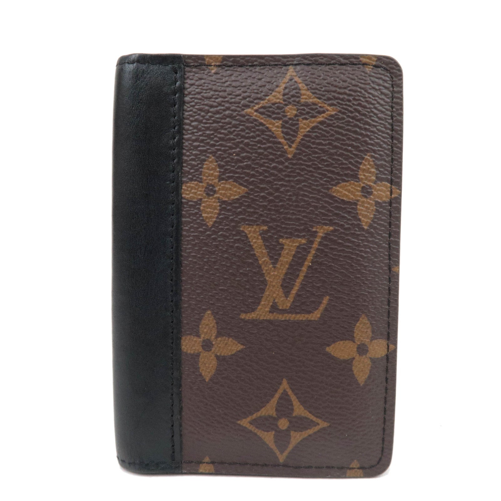 Louis Vuitton Monogram Macassar Organizer De Poche Card Case Black M6011184857